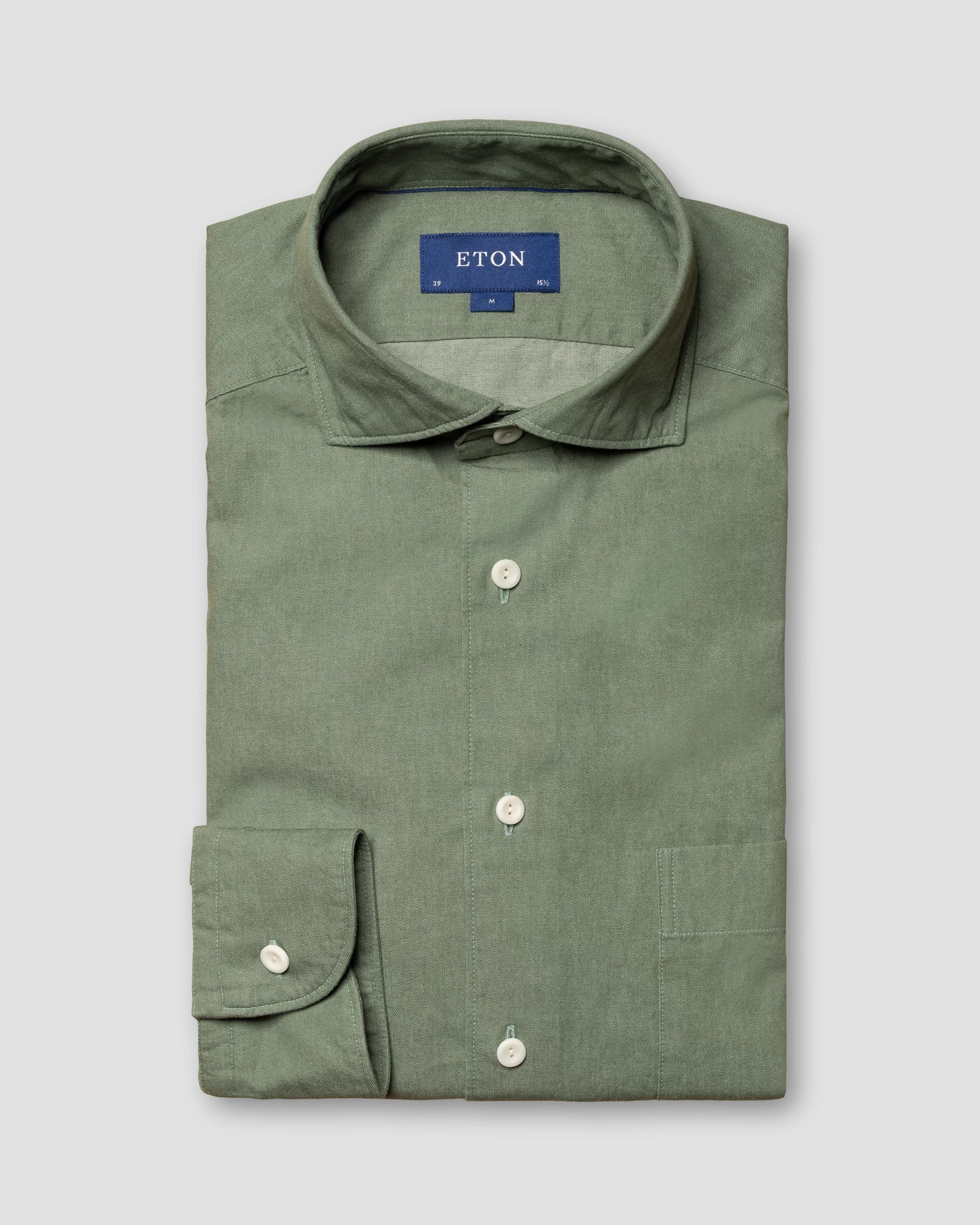 Eton - mid green heavy twill