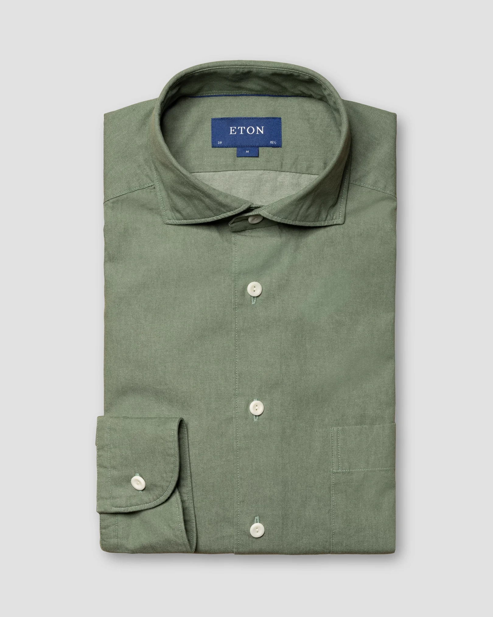 Eton - mid green heavy twill