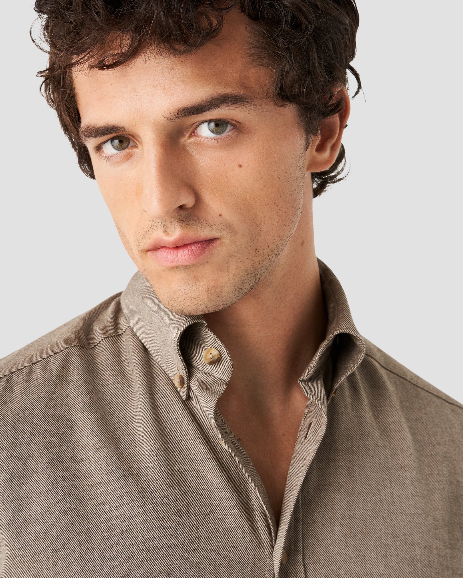 Eton - brown flannel twill