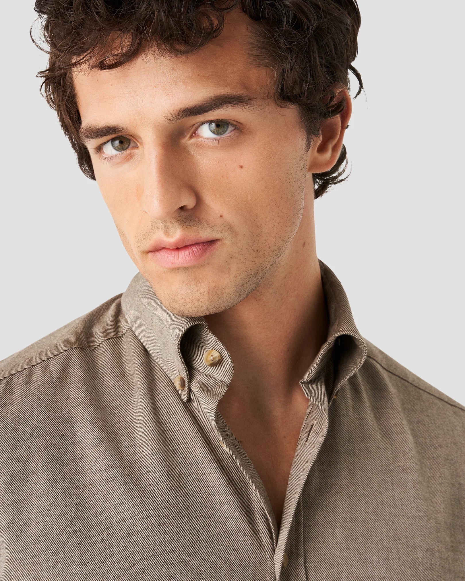 Eton - brown flannel twill
