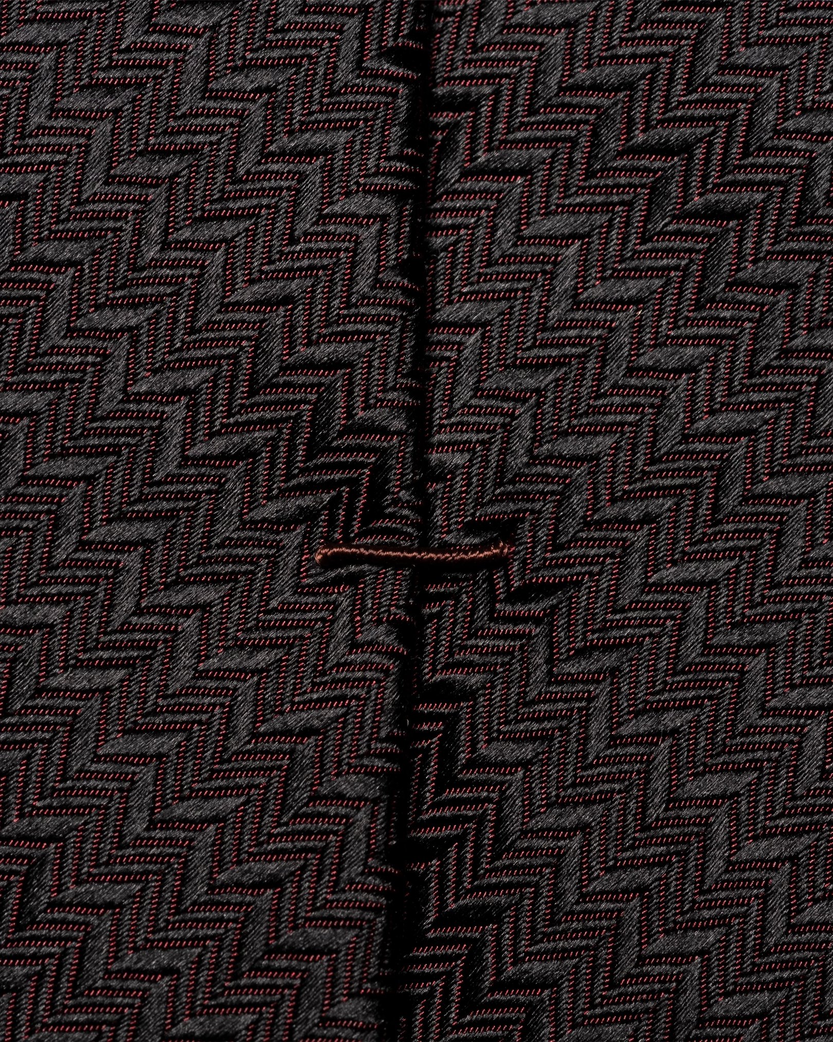Eton - dark red zig zag tie