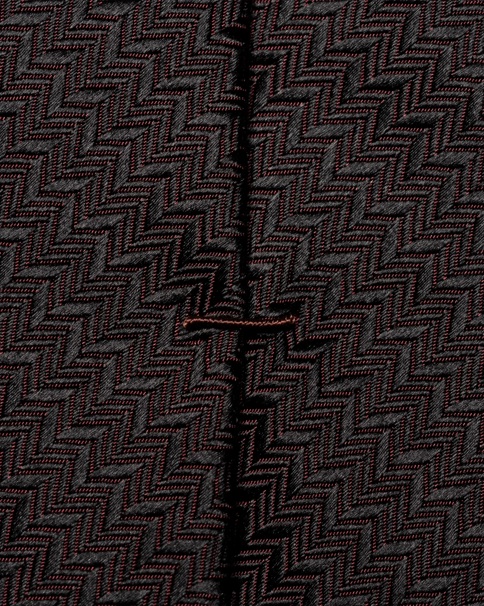 Eton - dark red zig zag tie