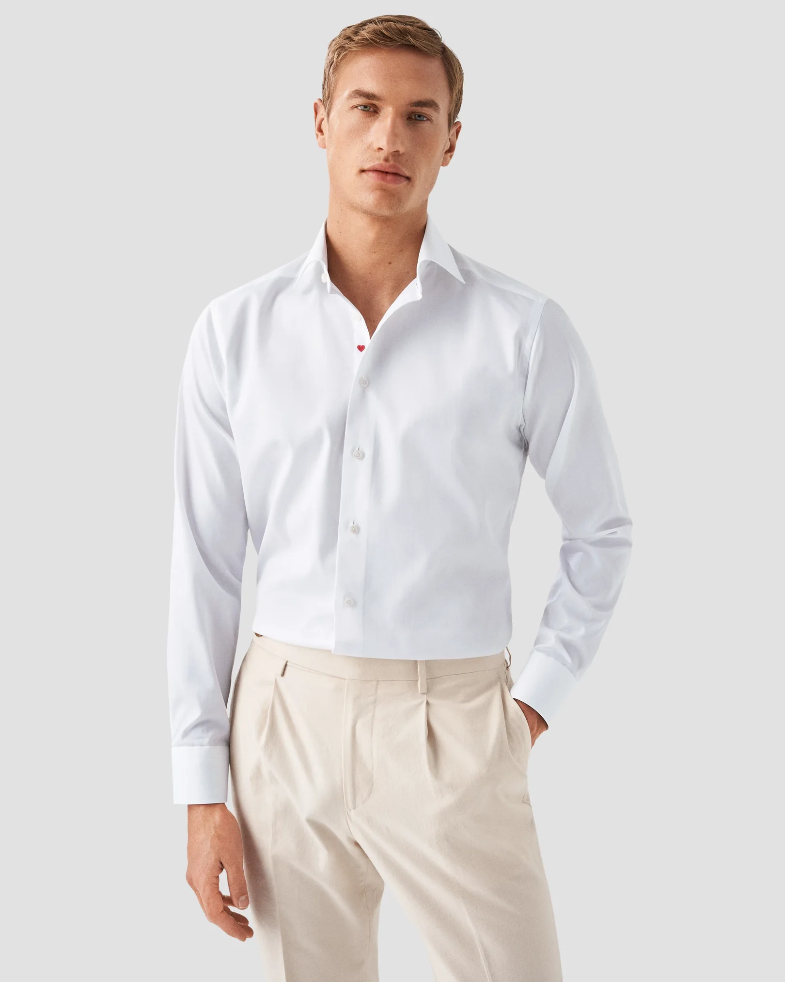 Eton - white signature twill vday