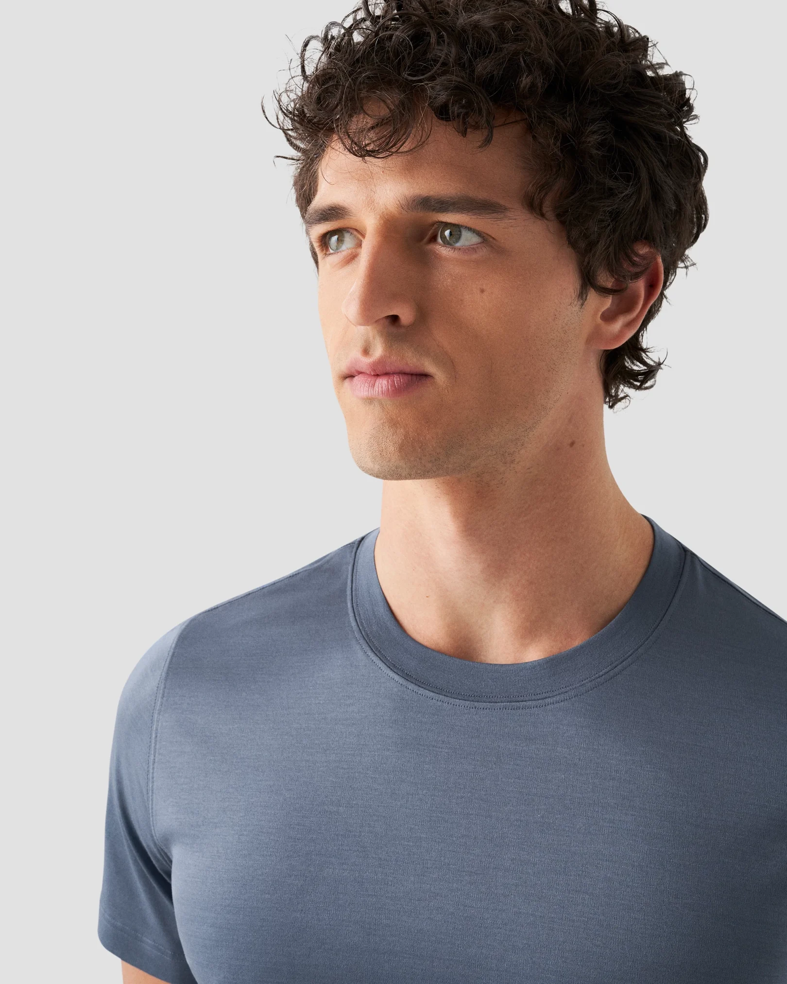 Eton - light blue jersey t shirt short sleeve