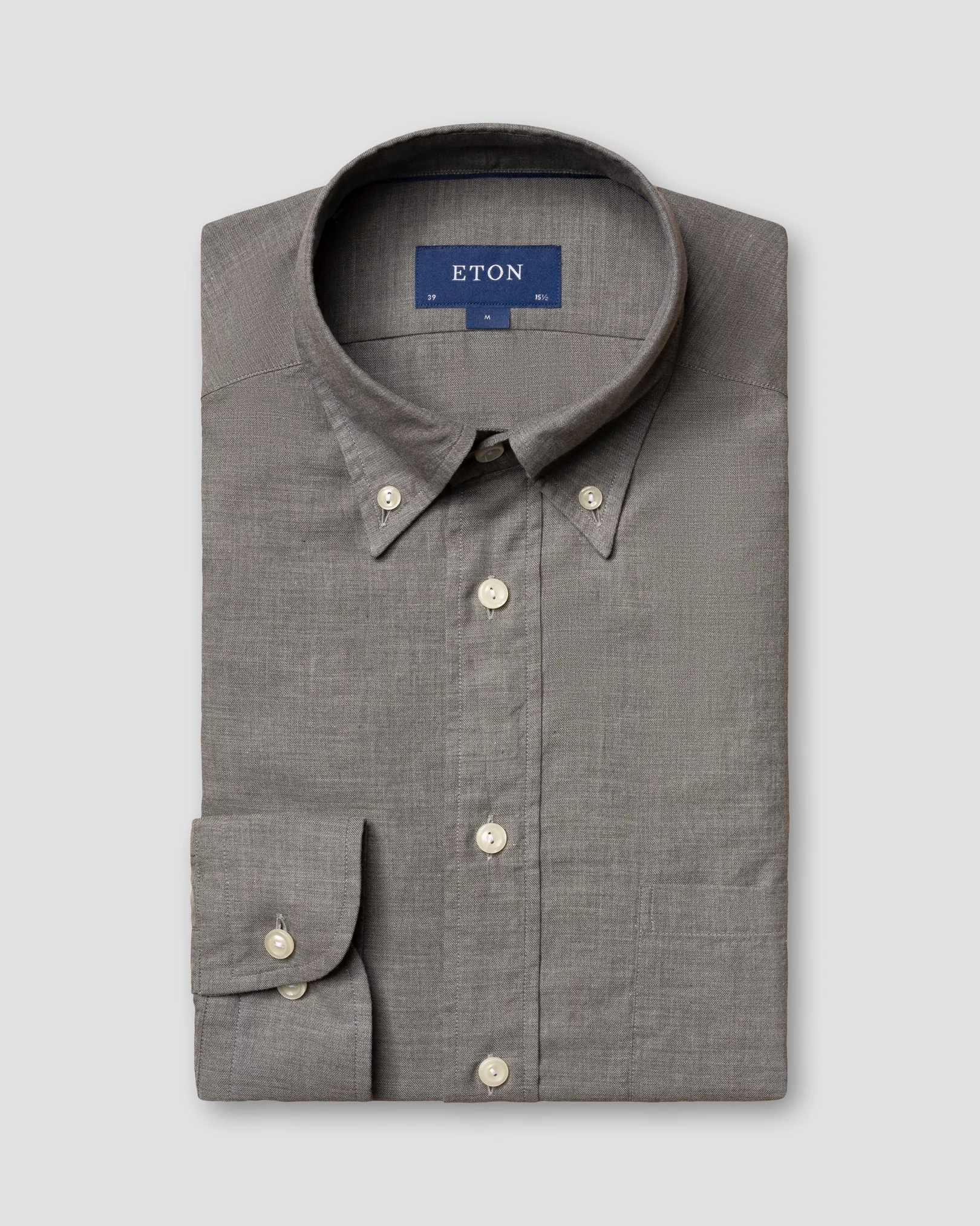 Eton - grey flannel shirt