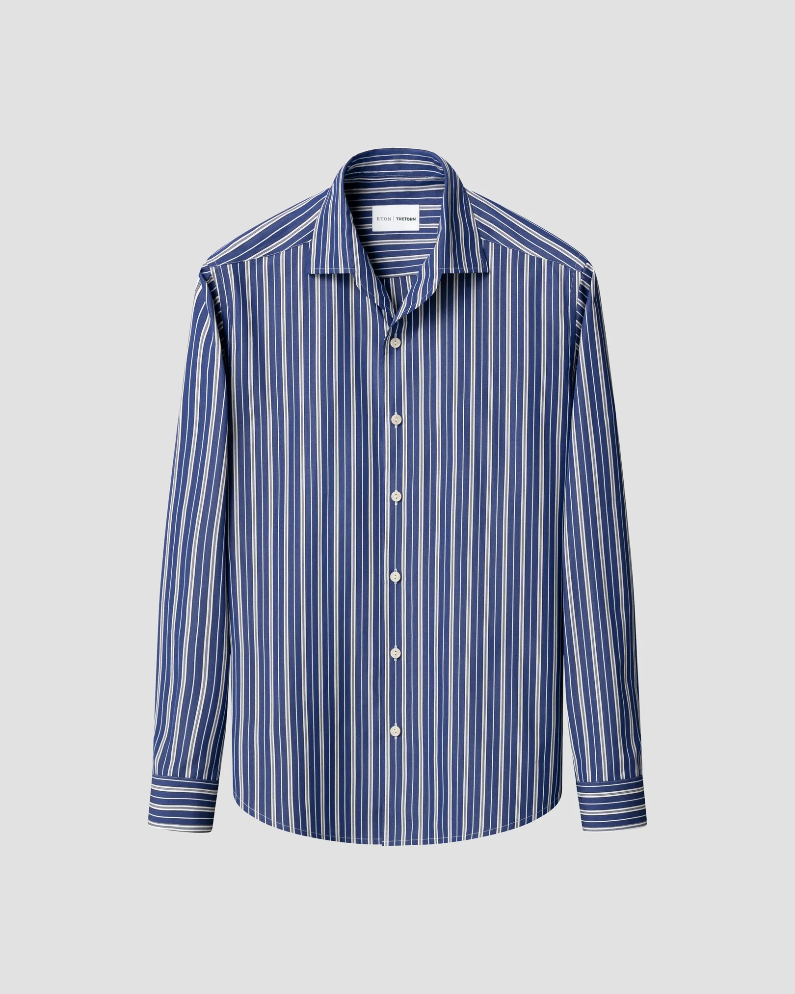 Eton - striped one piece collar shirt