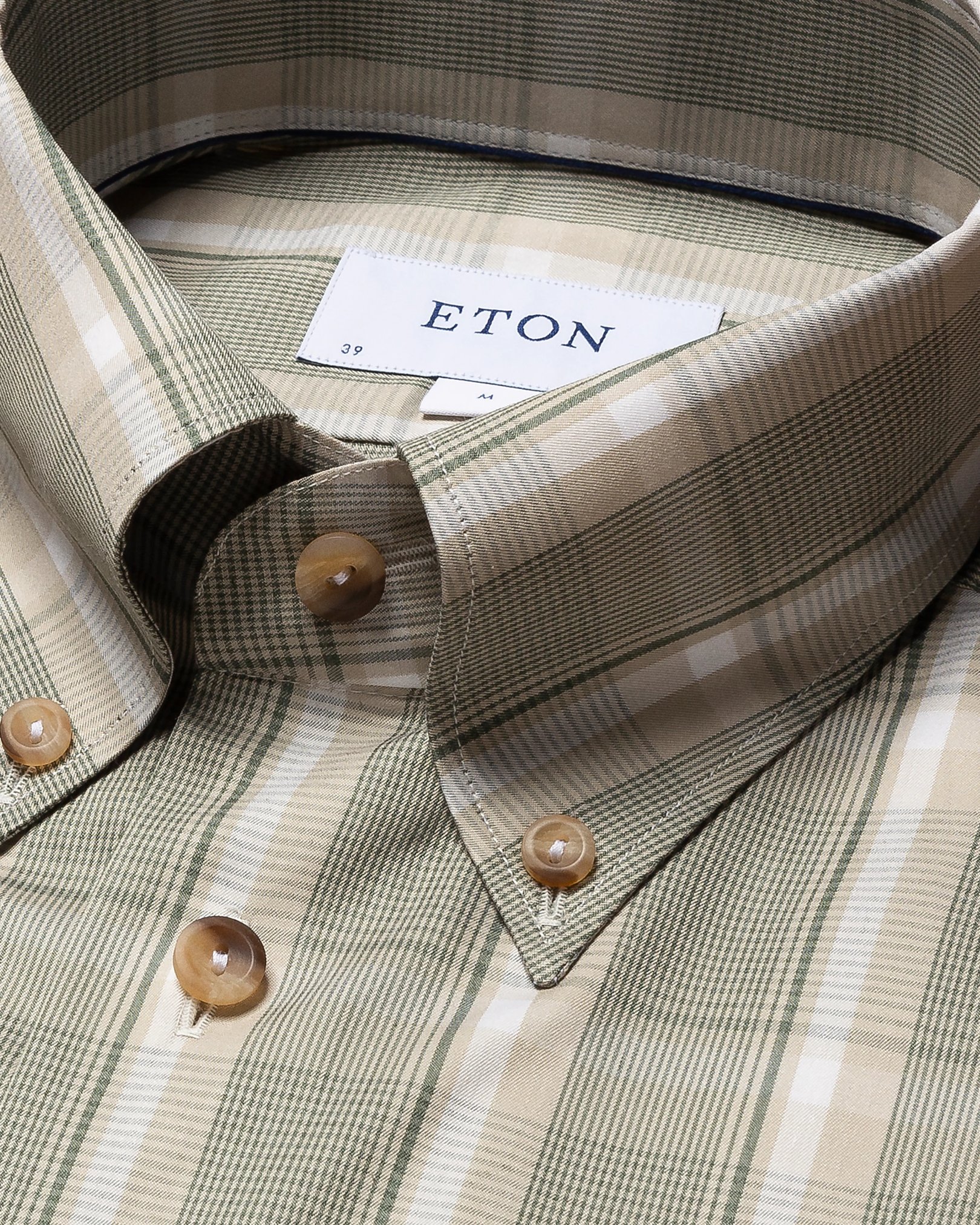 Eton - dark green fine twill melange