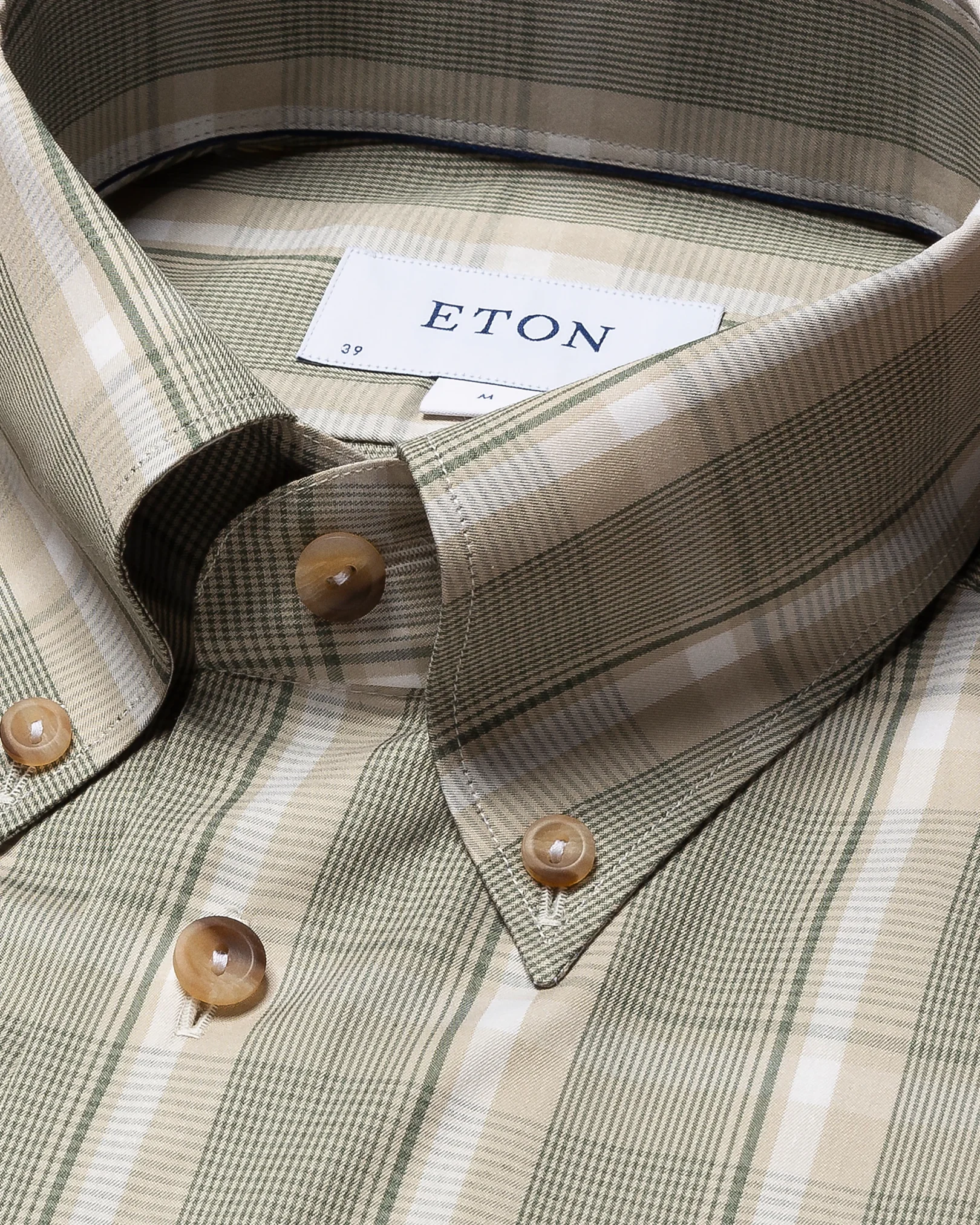 Eton - dark green fine twill melange
