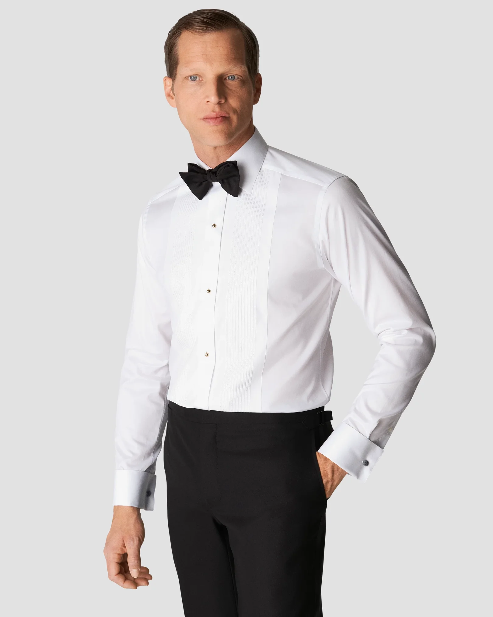 Eton - white pique moderate