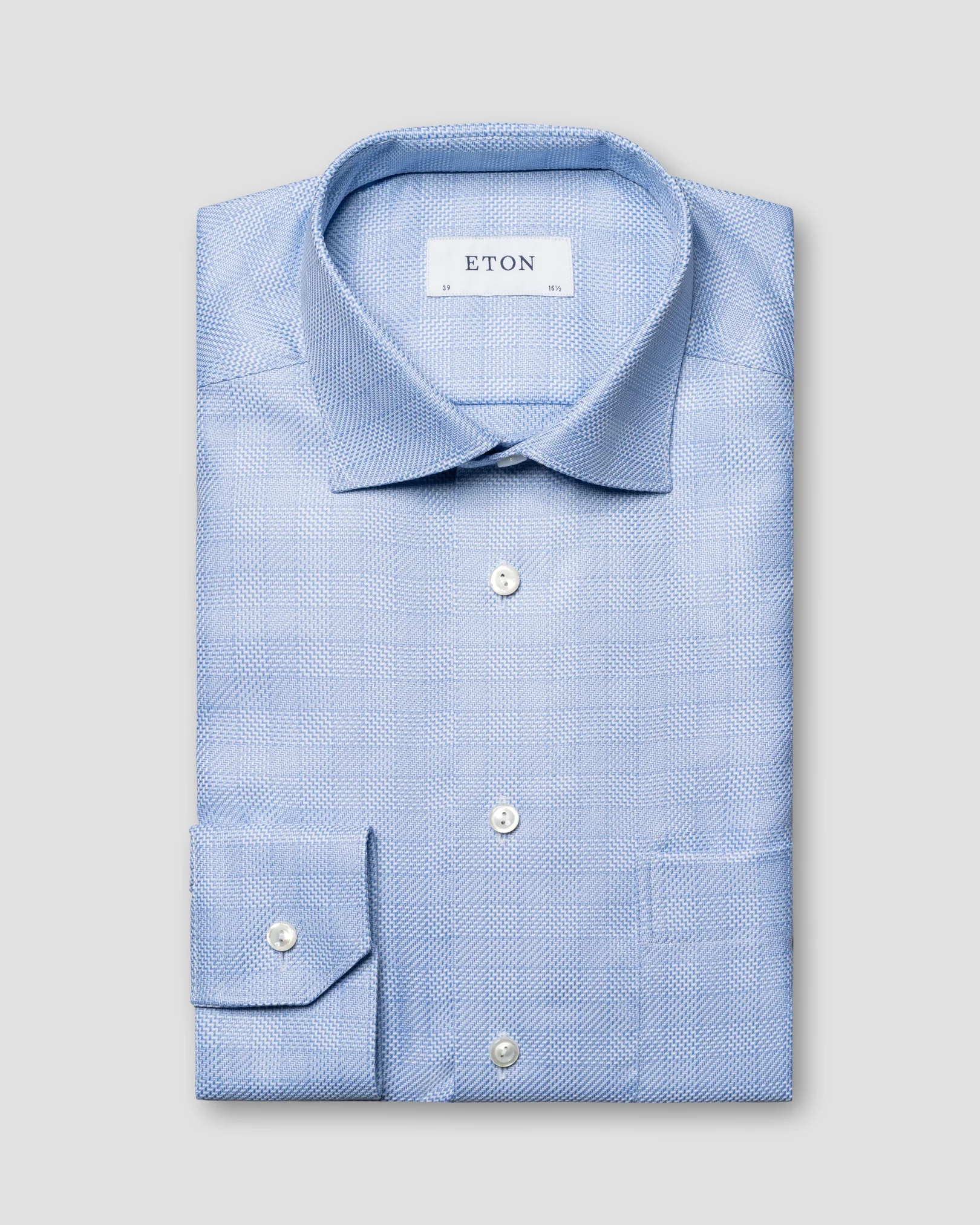 Eton - checked textured twill