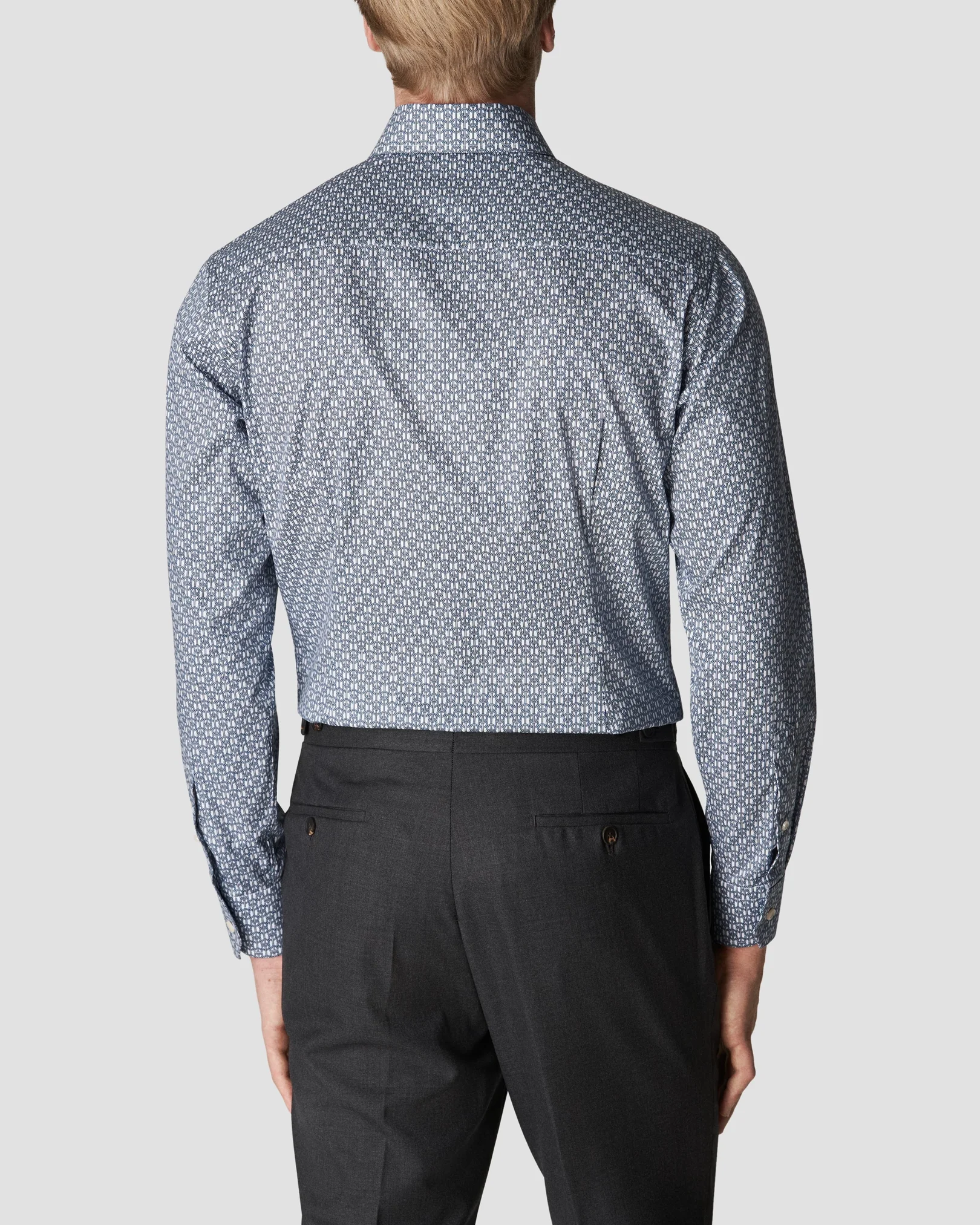 Eton - dark blue fine twill shirt