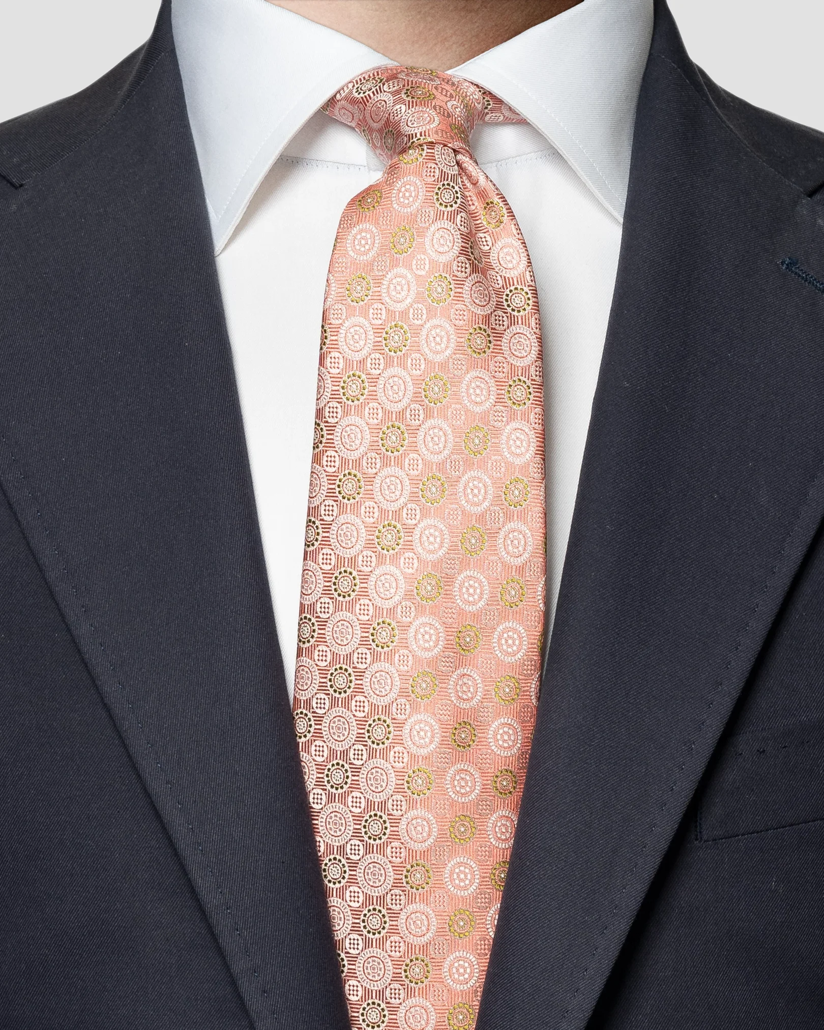 Eton - red jacquard silk tie