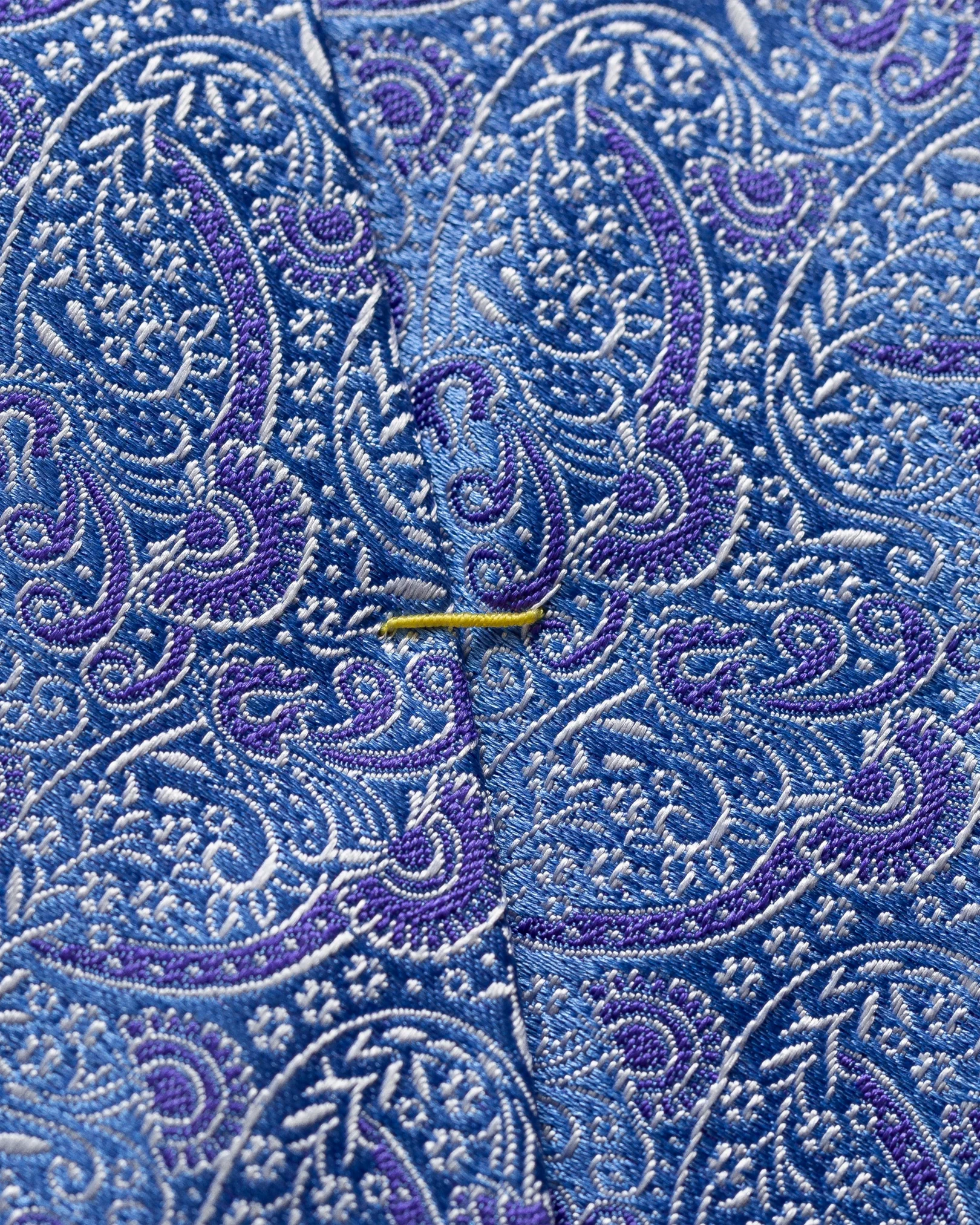 Eton - purple blue paisley silk tie