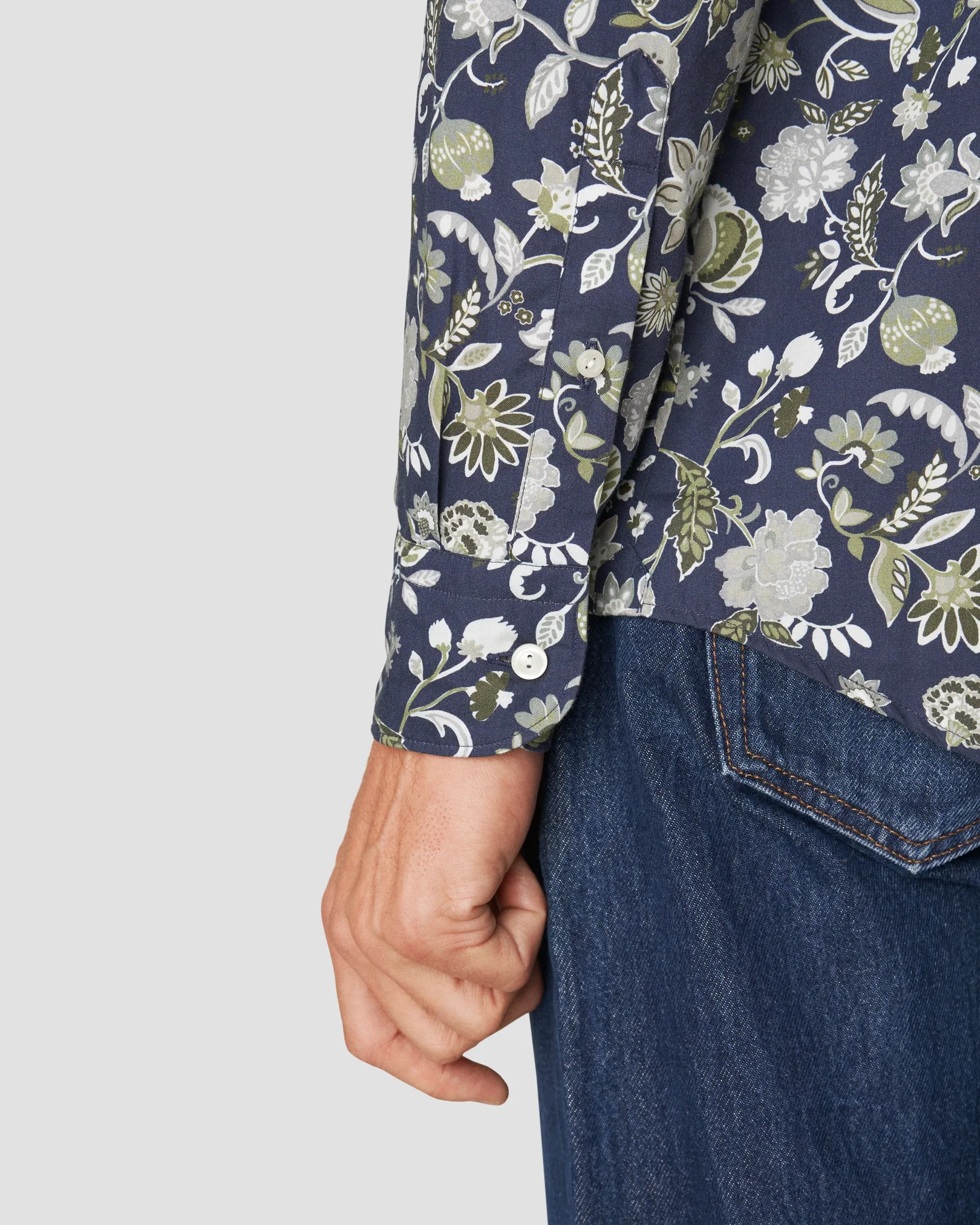 Eton - navy blue siganture twill