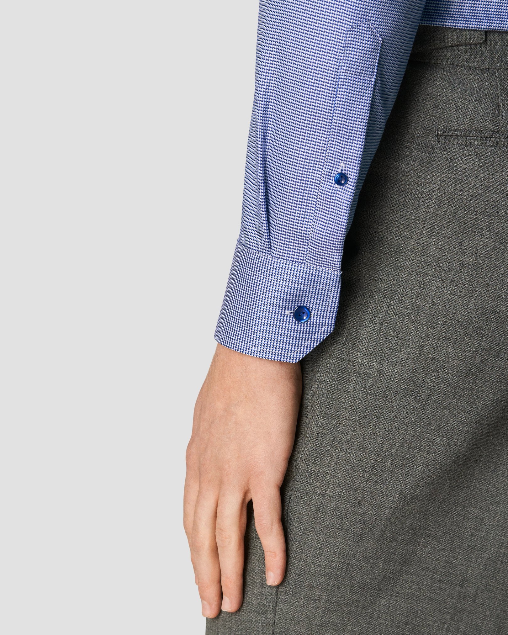 Eton - dark blue textured twill