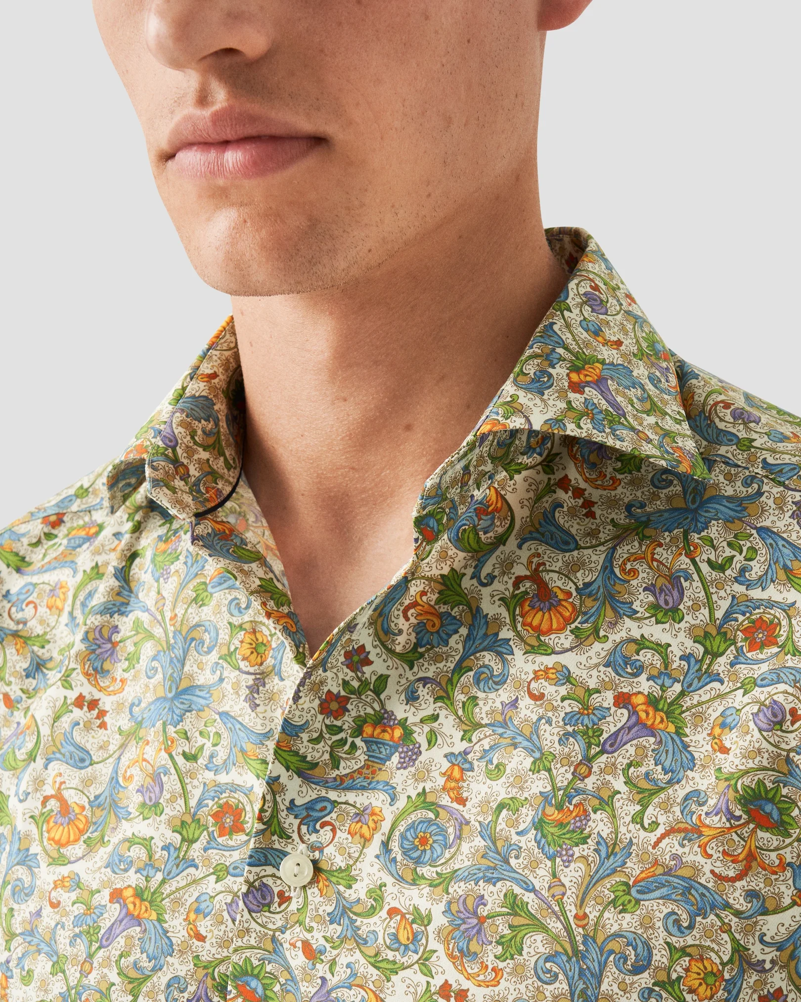Eton - multi colored twill shirt