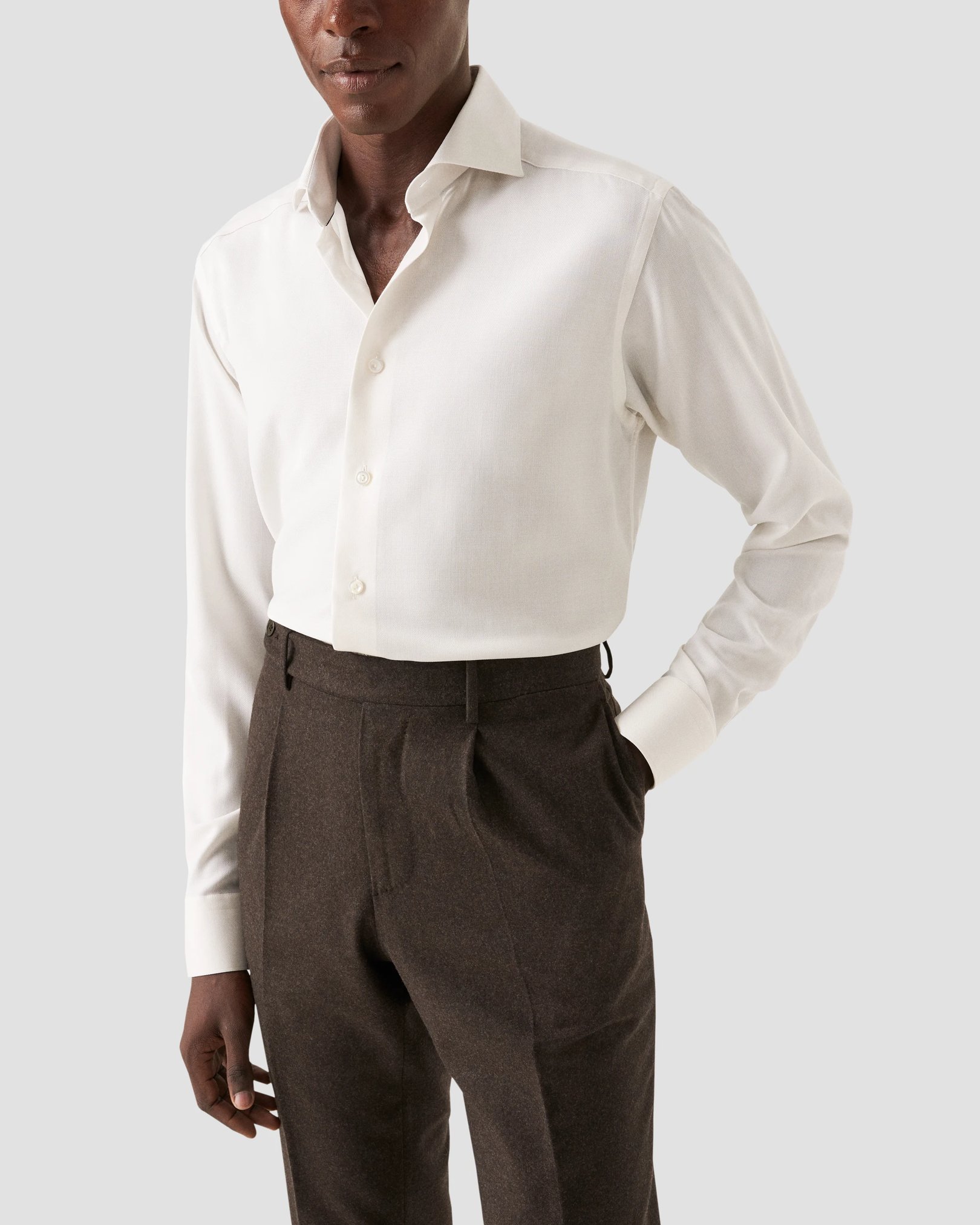 Eton - Royal Oxford Merino Wool Shirt