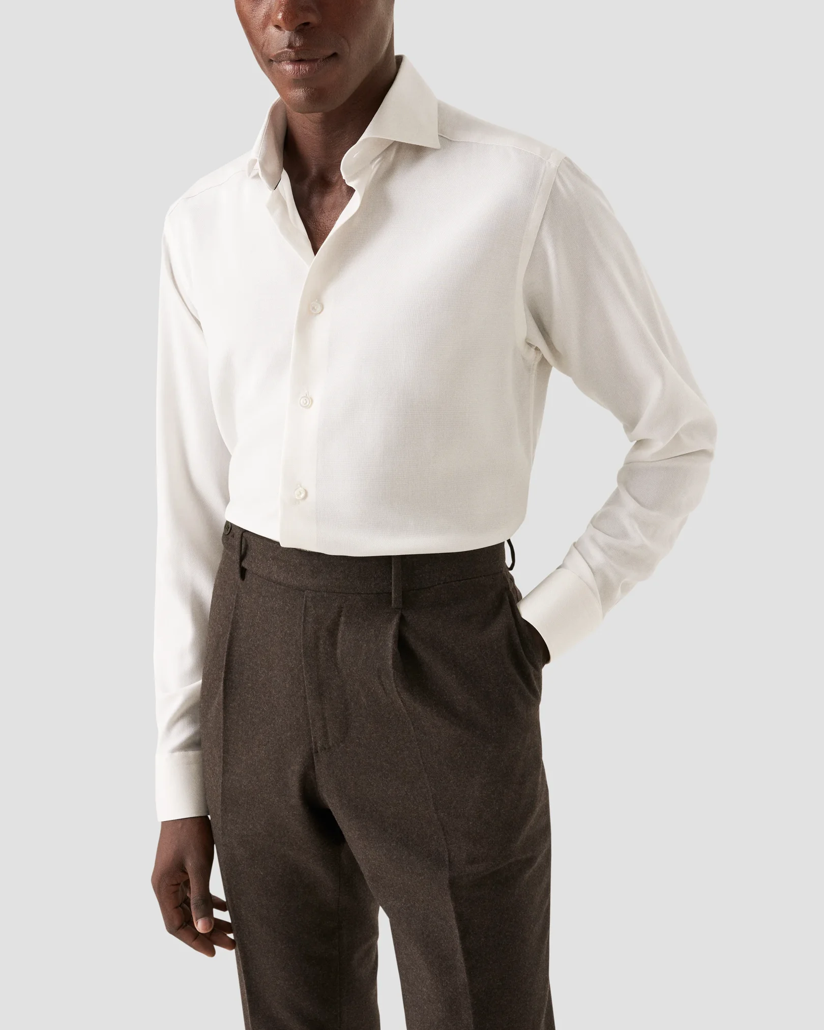 Eton - Royal Oxford Merino Wool Shirt