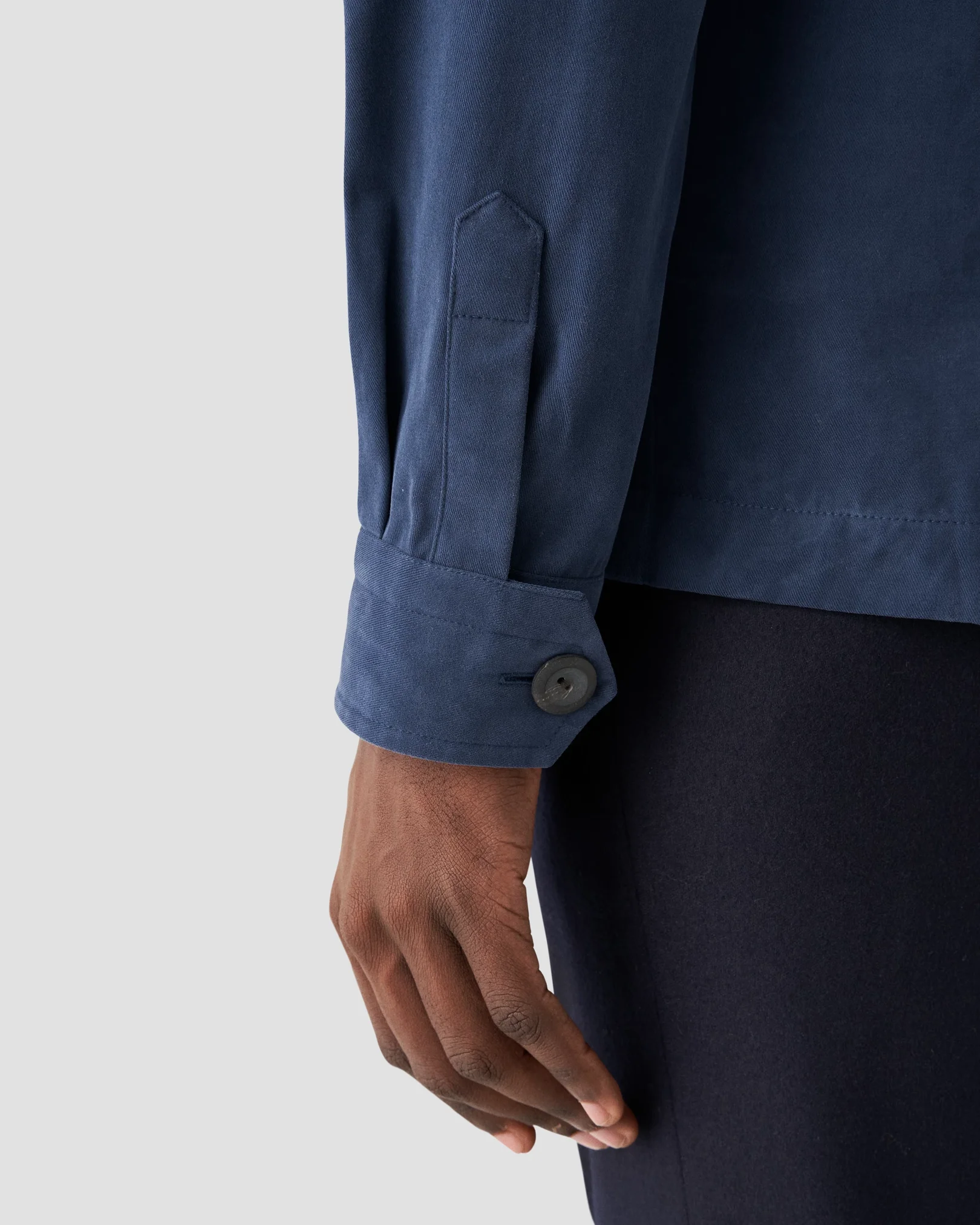 Eton - navy blue moleskin overshirt