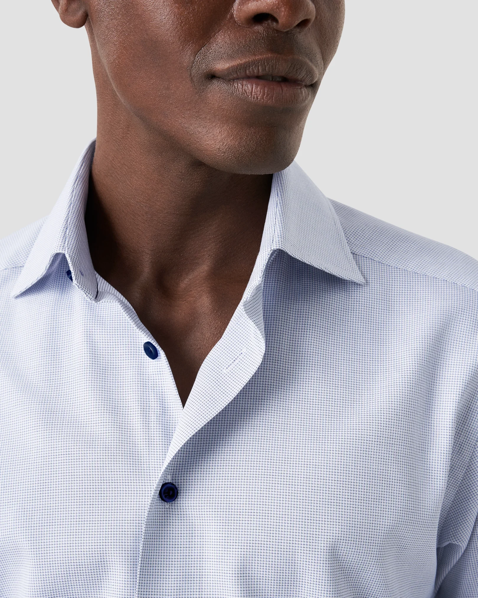 Eton - mid blue dobby