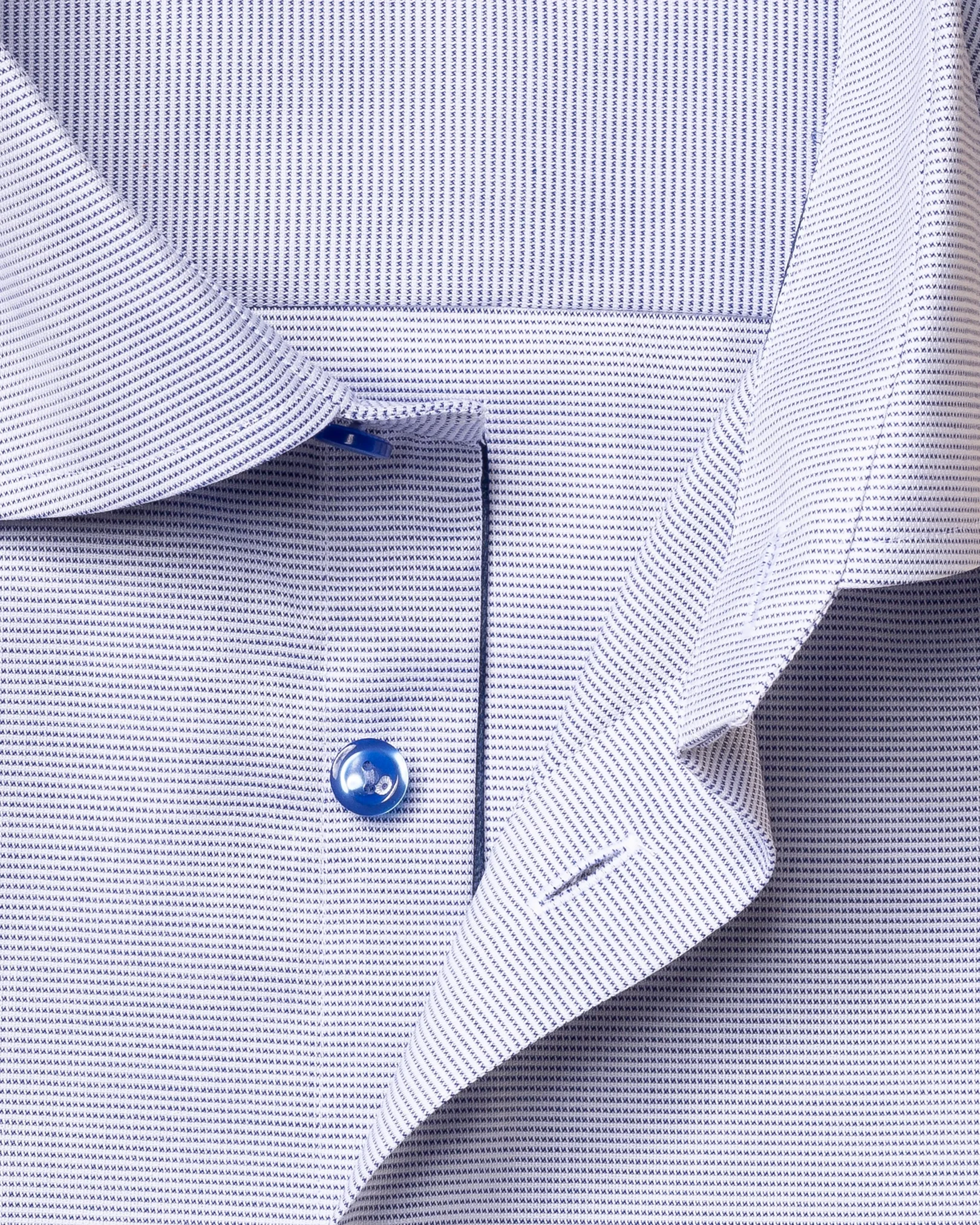 Eton - mid blue twill cut away single contemporary look