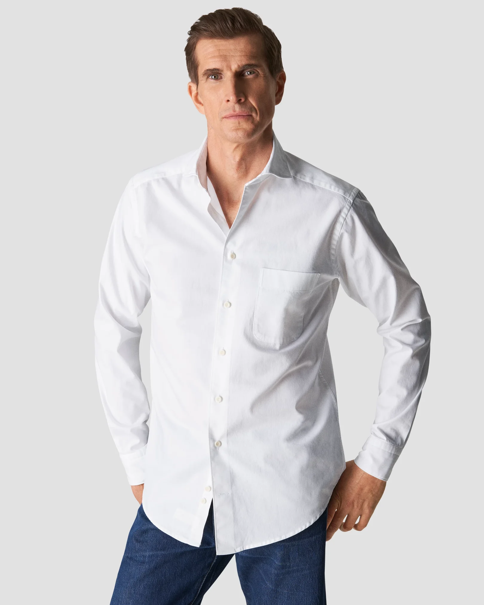 Eton - white heavy twill