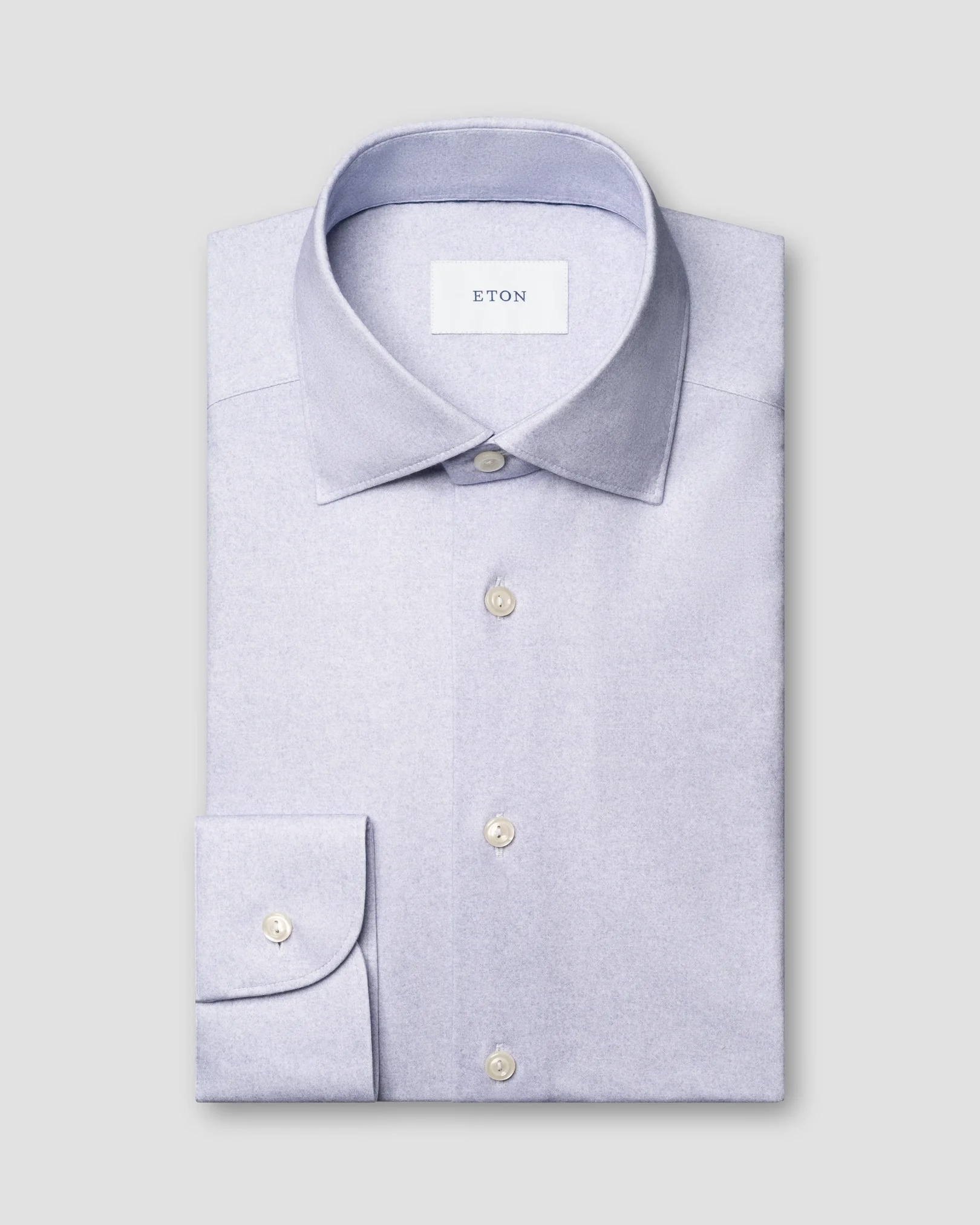 Eton - Solid Cotton Four-Way Stretch Shirt