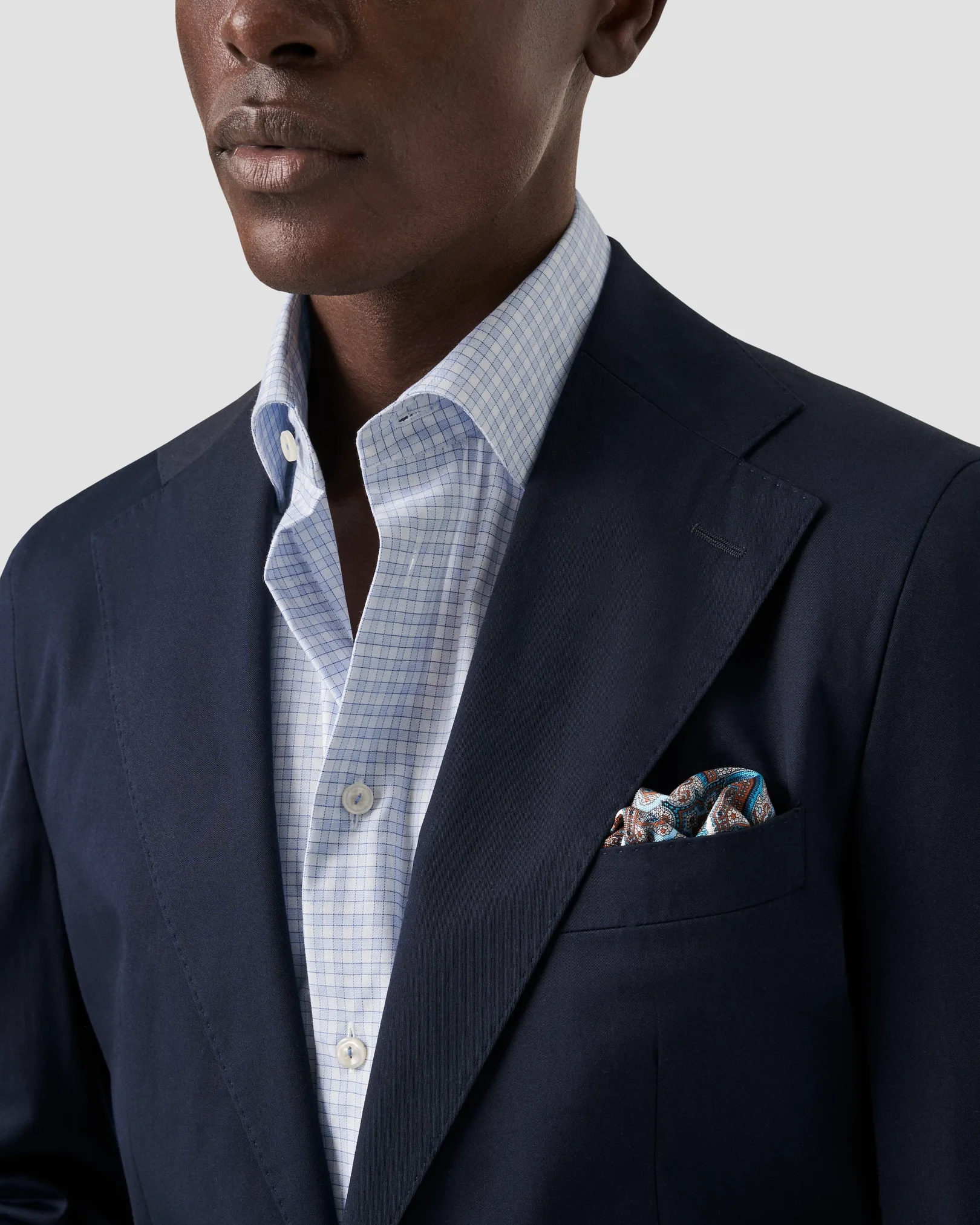 Eton - elegent checked twill shirt