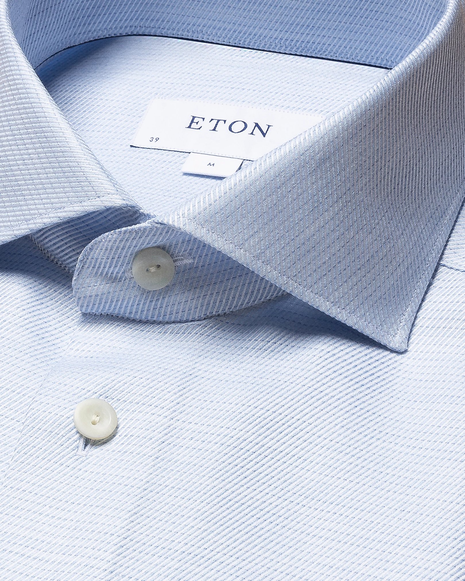 Eton - light blue fine twill widespread