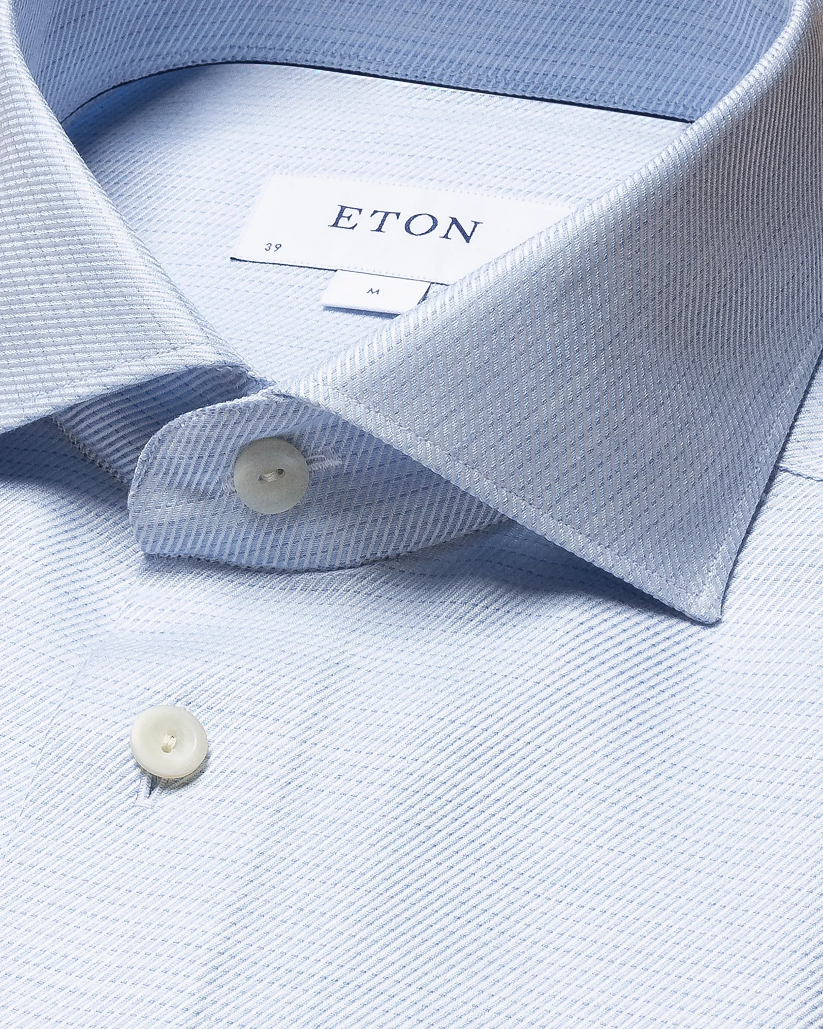 Eton - light blue fine twill widespread