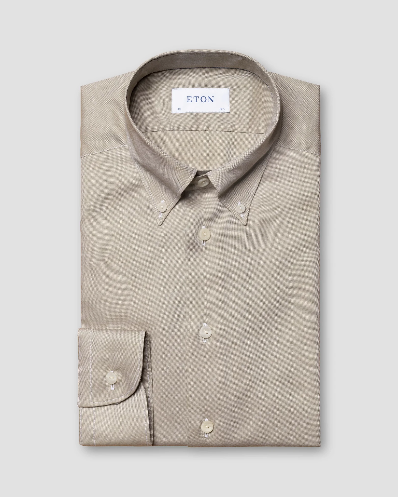 Eton - green wrinkle free oxford shirt