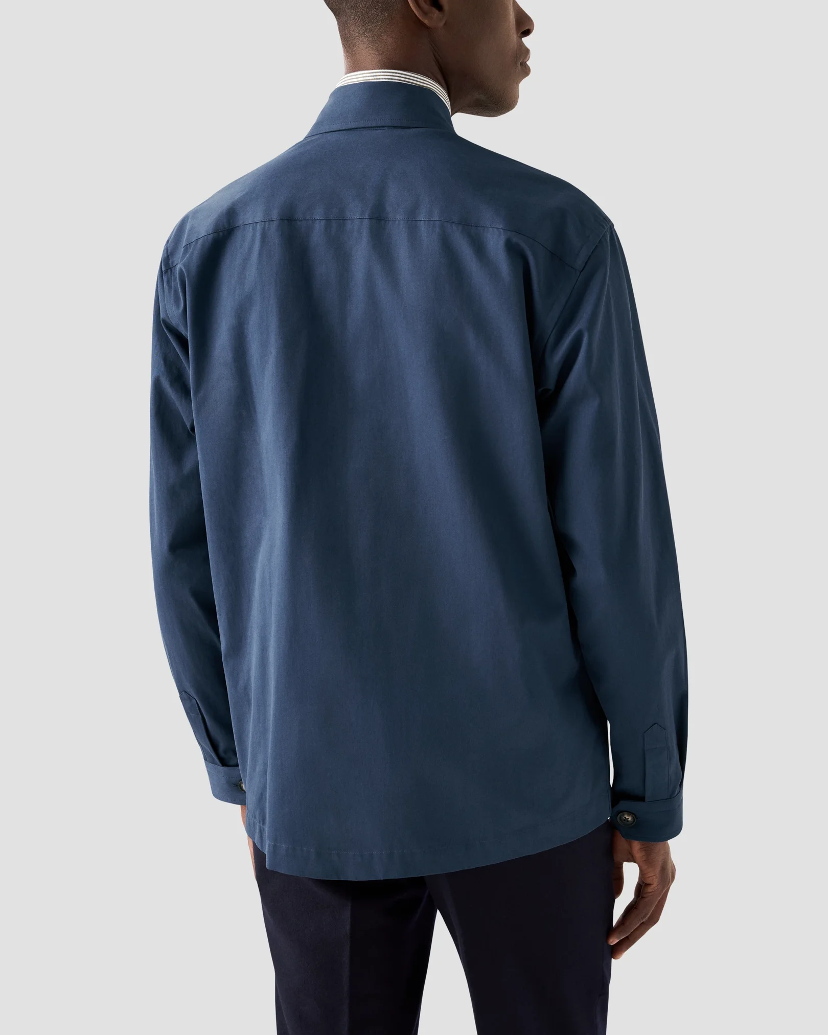 Eton - dark blue turndown overshirt