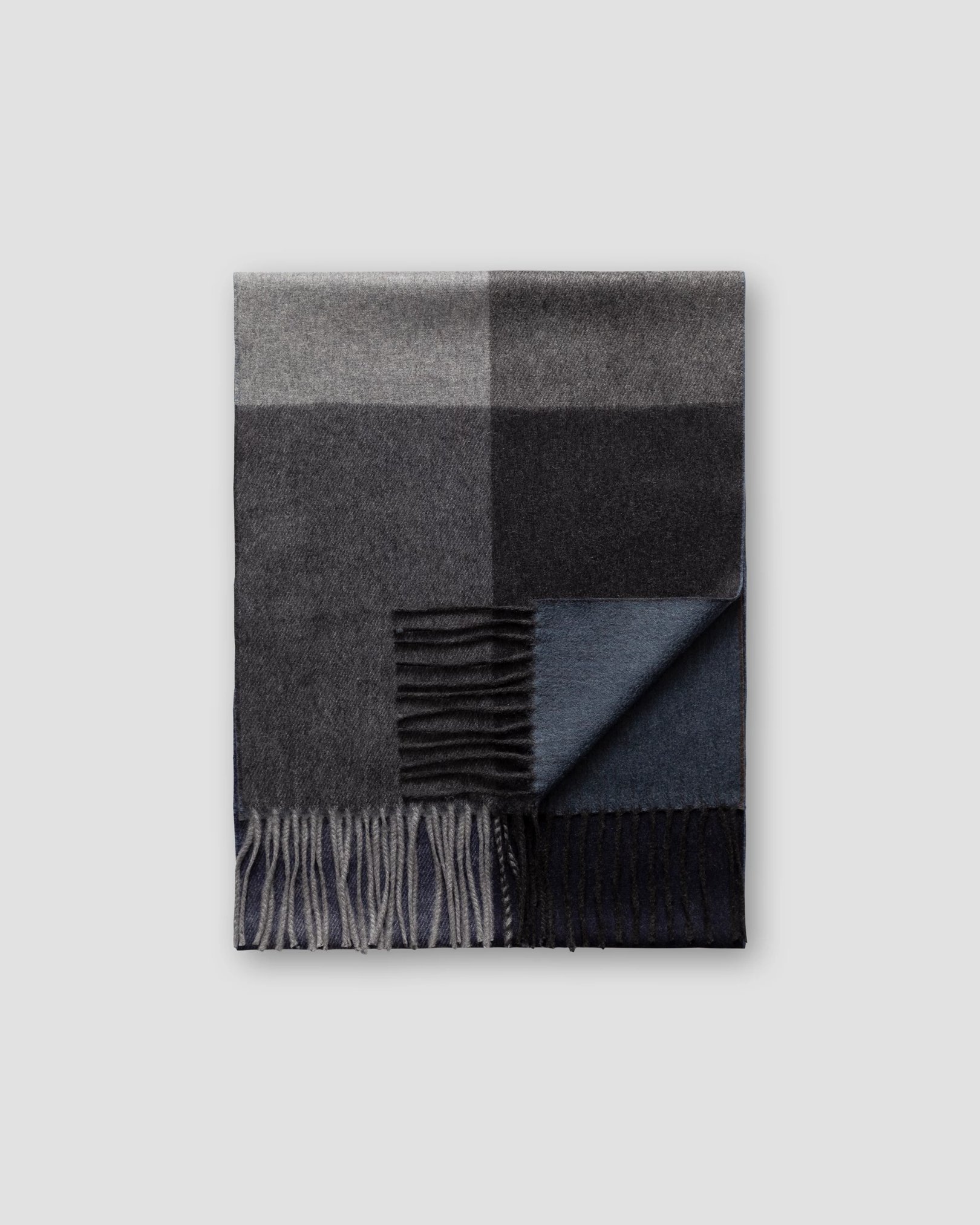 Eton - green block color luxury cashmere scarf