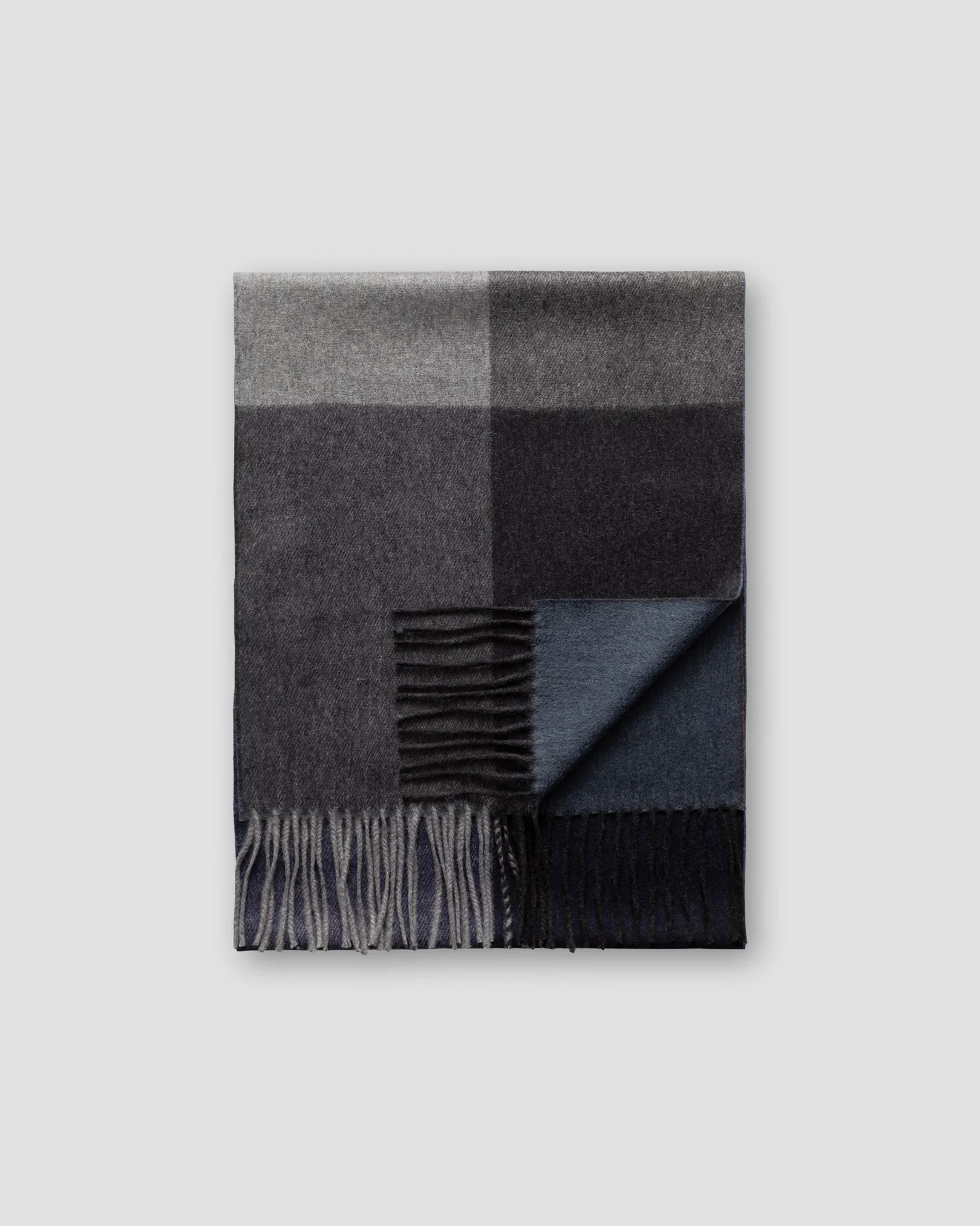 Eton - green block color luxury cashmere scarf