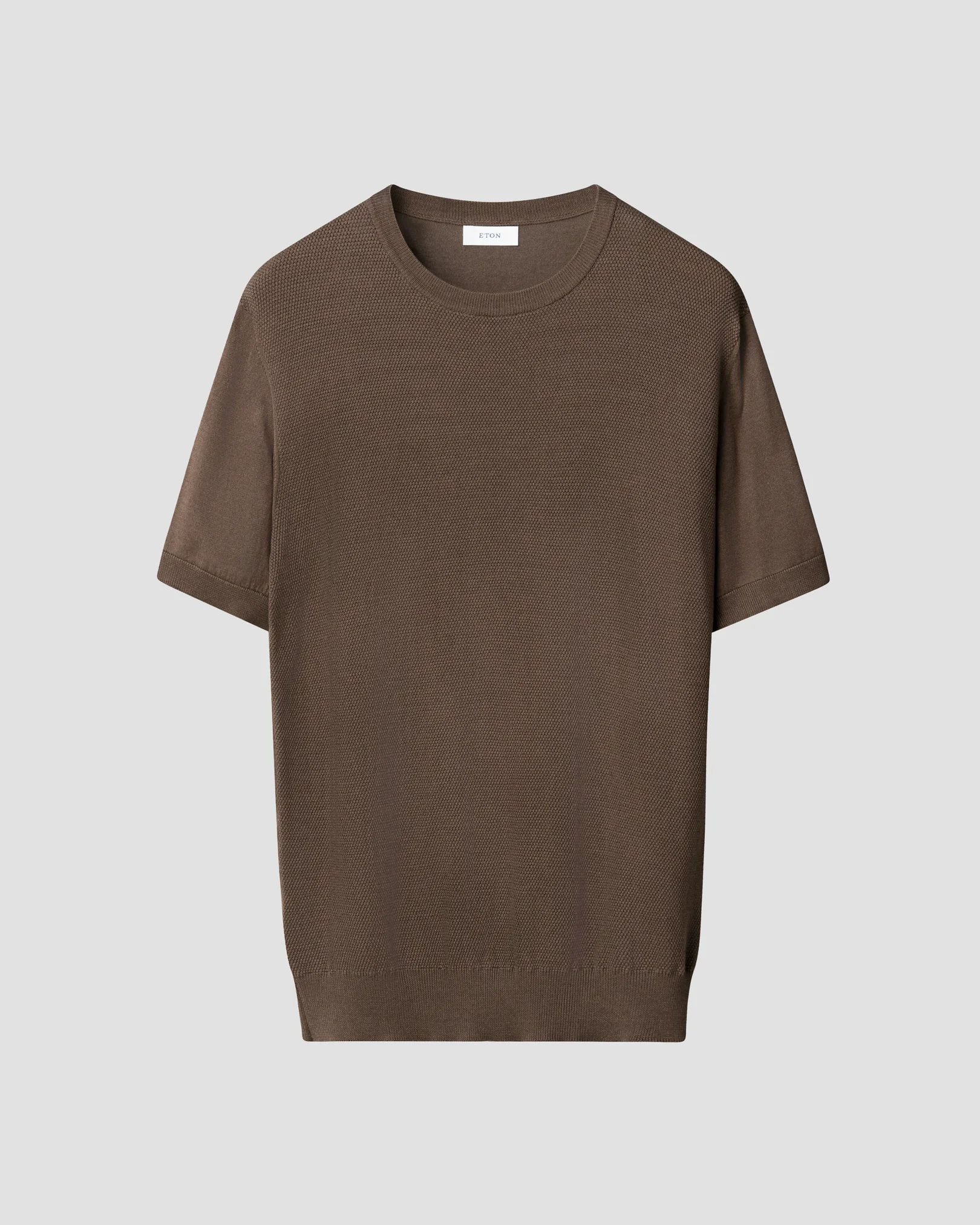 Eton - Rundhals-T-Shirt mit Struktur