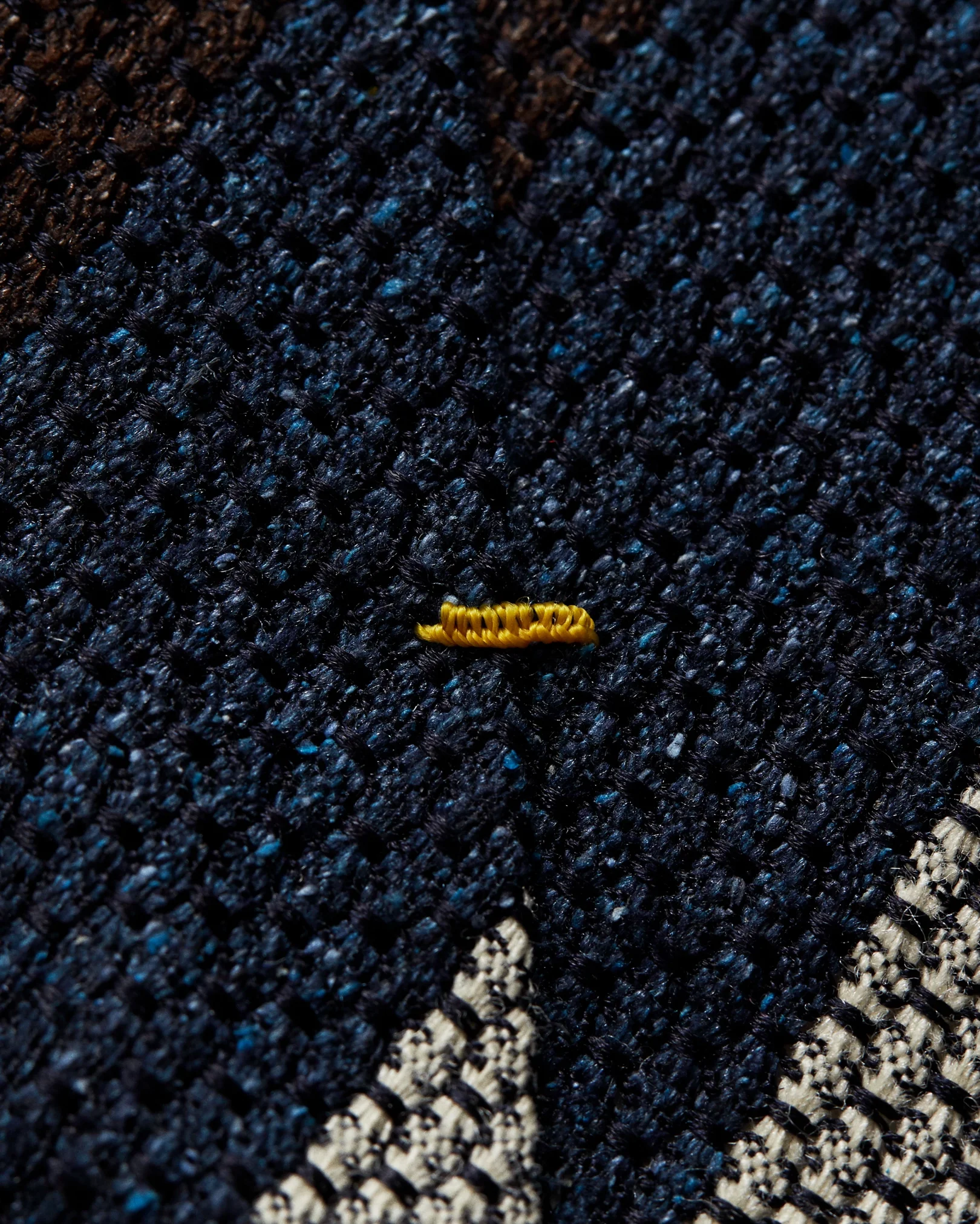 Eton - brown striped grenadine tie