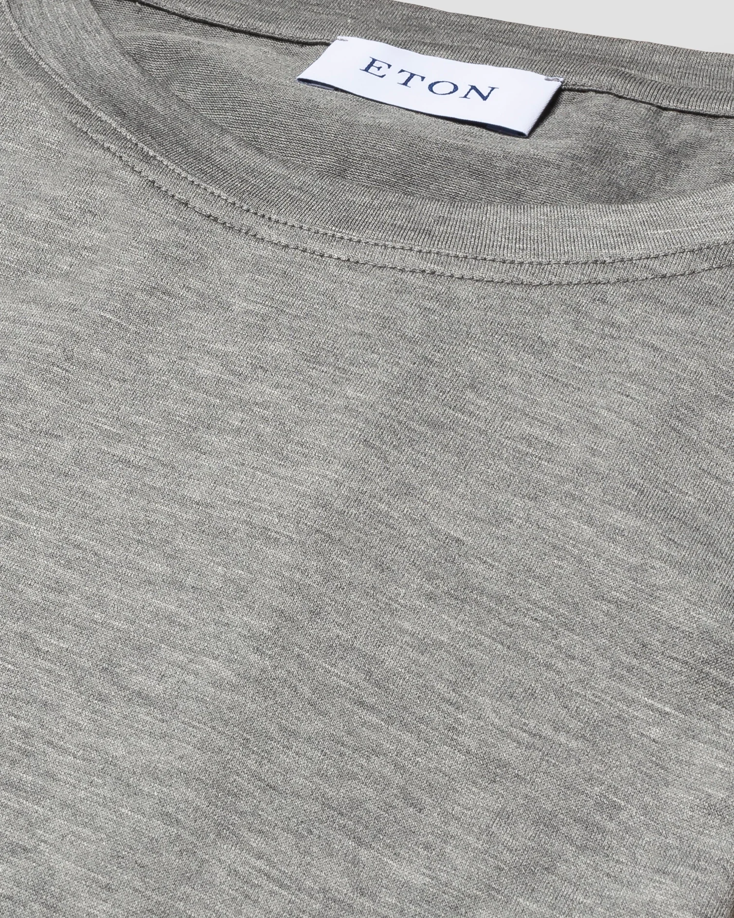 Eton - grey filo di scozia cotton t shirt