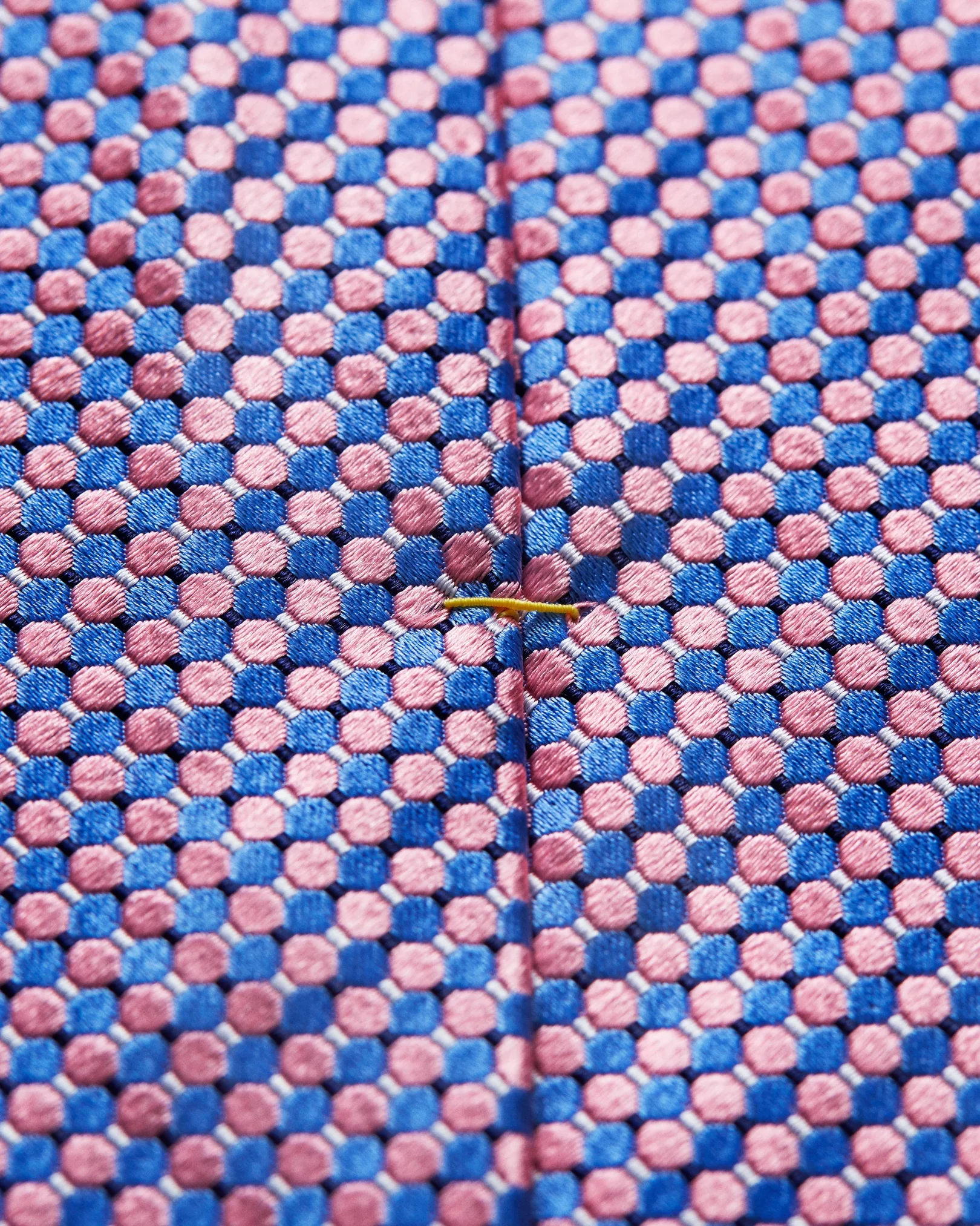 Eton - pink geometric silk tie