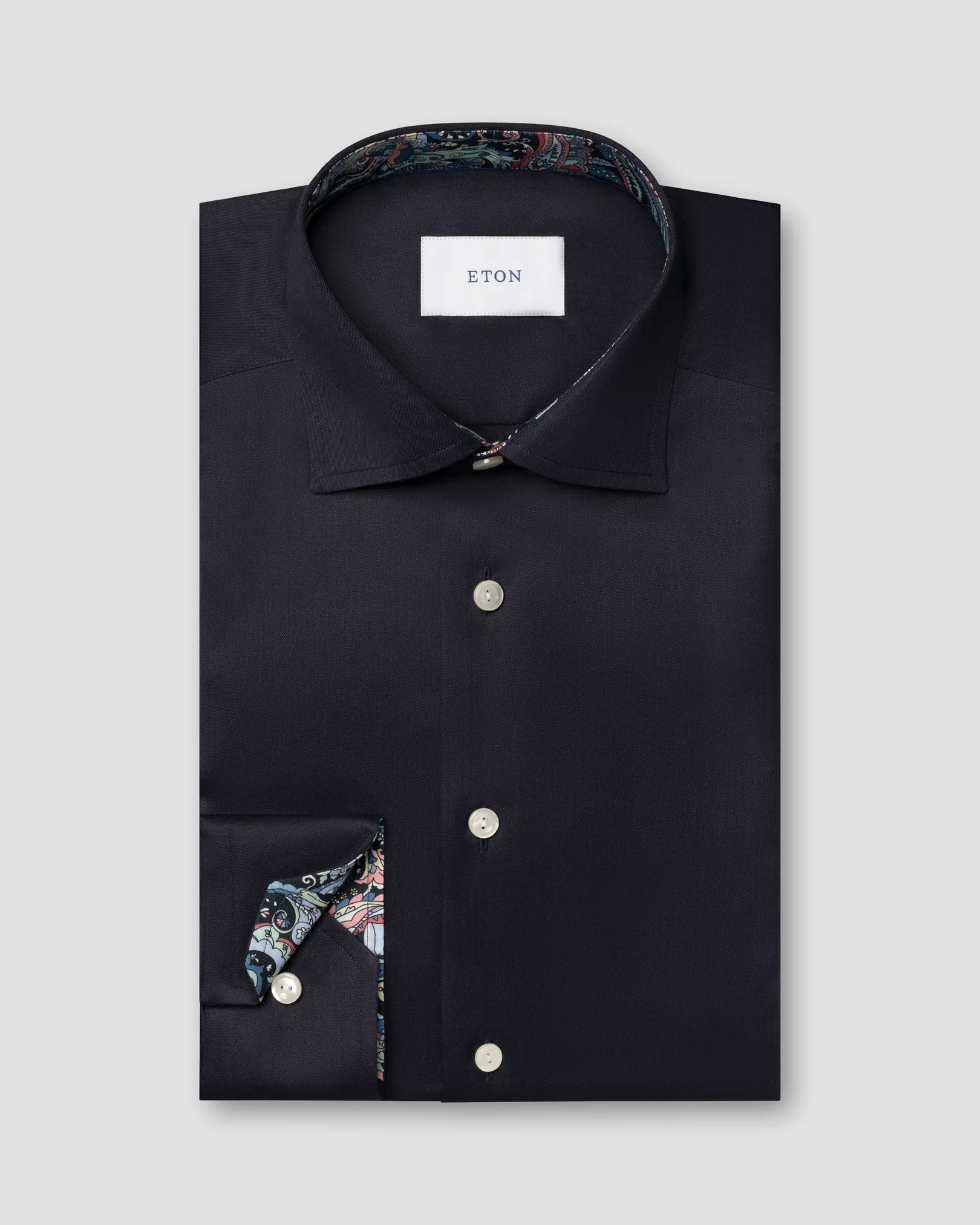Eton - Signature Twill Hemd mit Paisley-Effekt