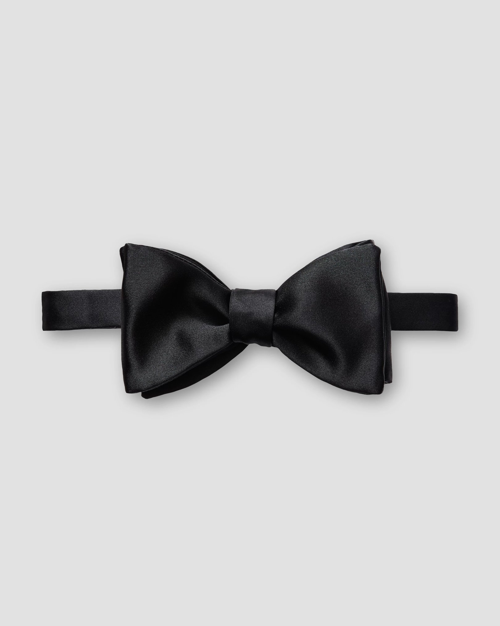 Eton - Black Silk Bow Tie – Self Tied