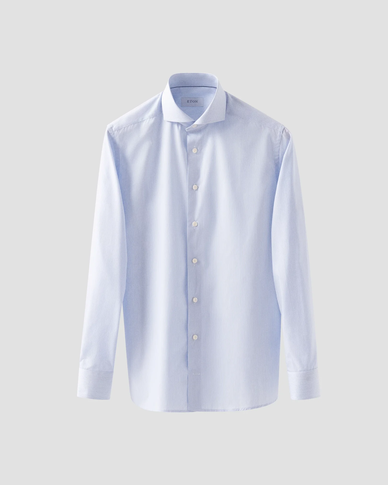 Eton - lightblue striped poplin shirt