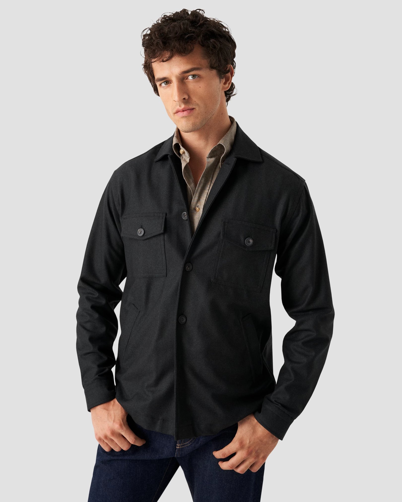 Eton - brown flannel twill