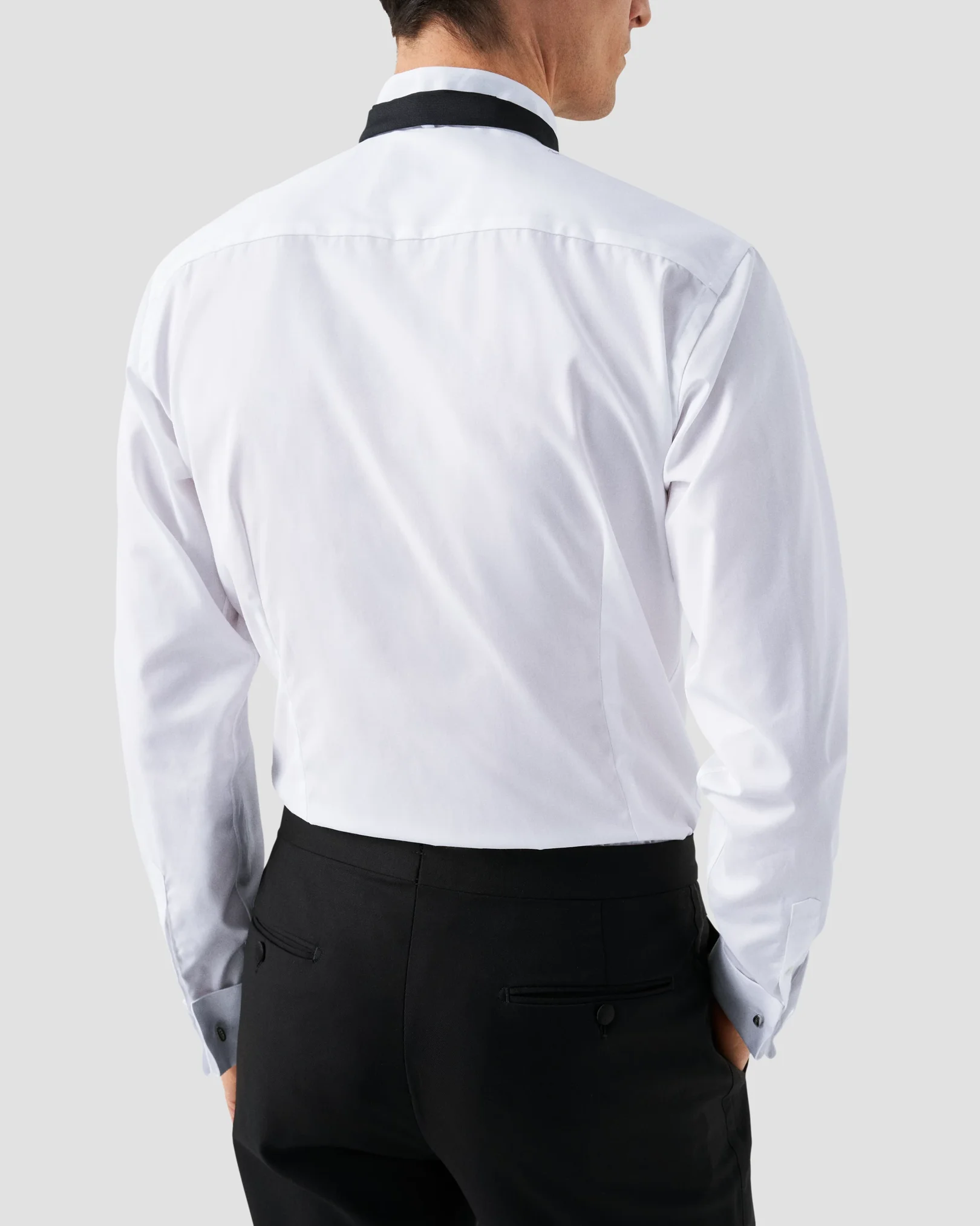 Eton - plisse wing collar shirt