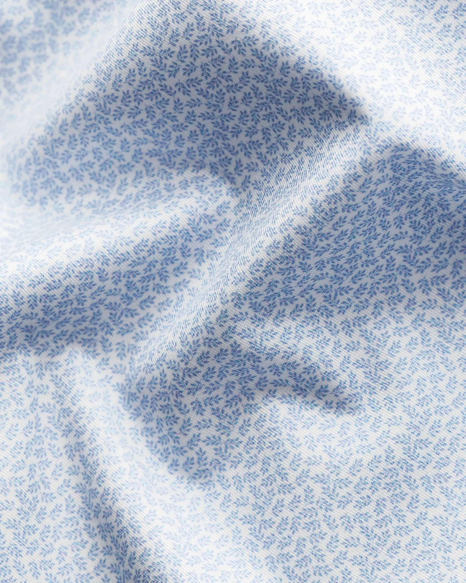 Eton - light blue signature twill flower print