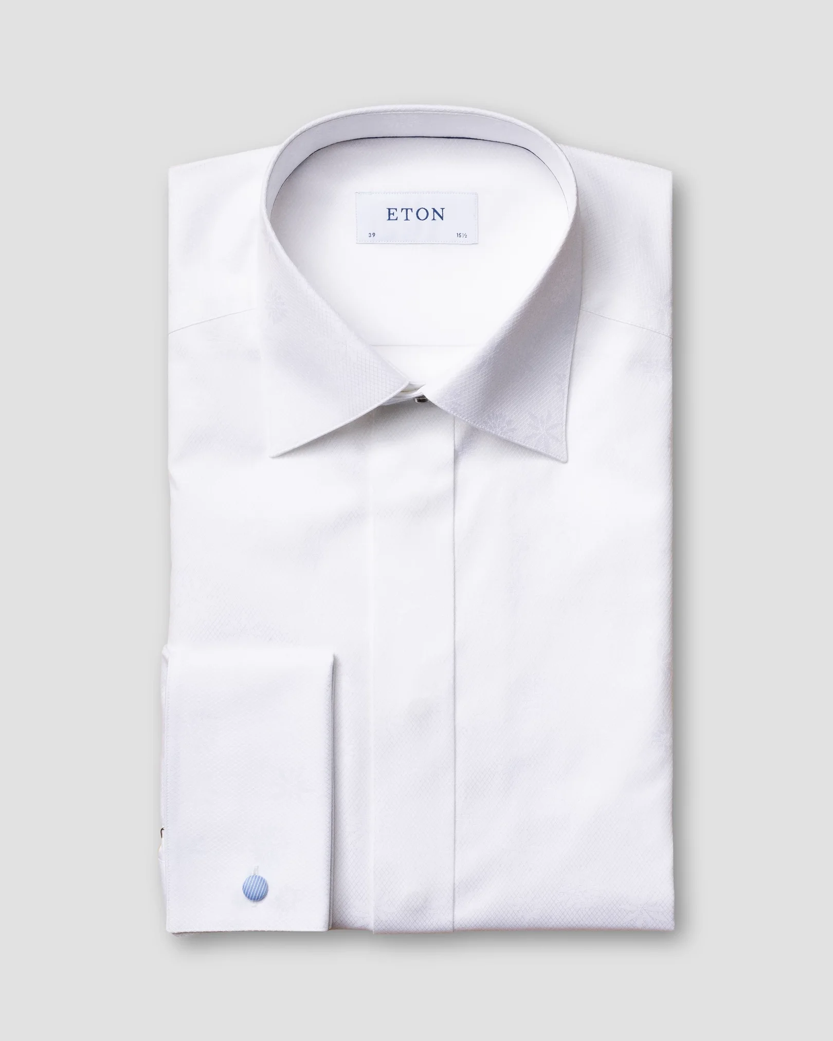 Eton - white jacquard tuxedo shirt