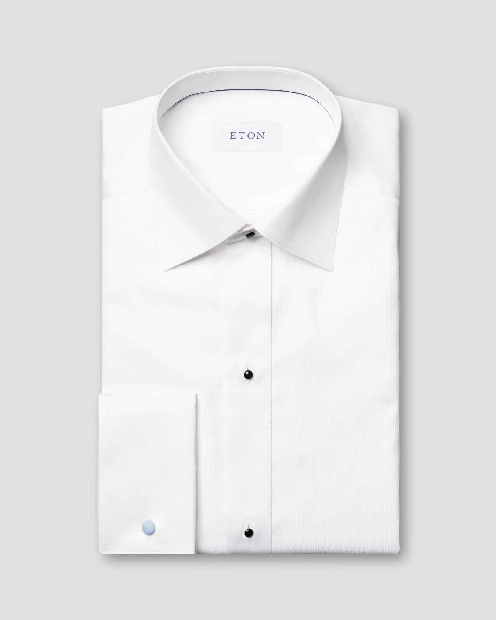 Eton - White Fine Striped Bib Tuxedo Shirt