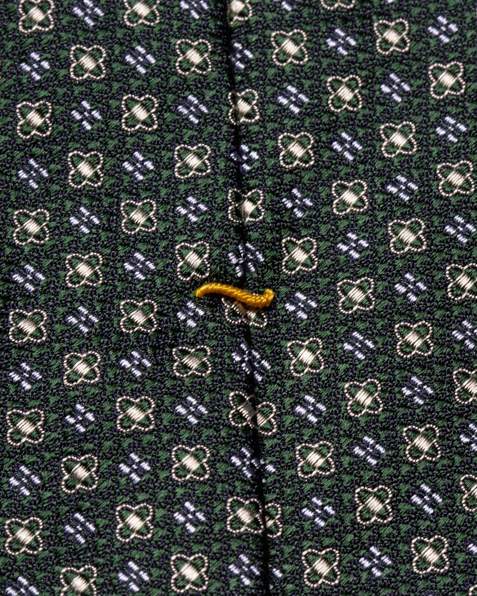 Eton - dark green vintage silk tie