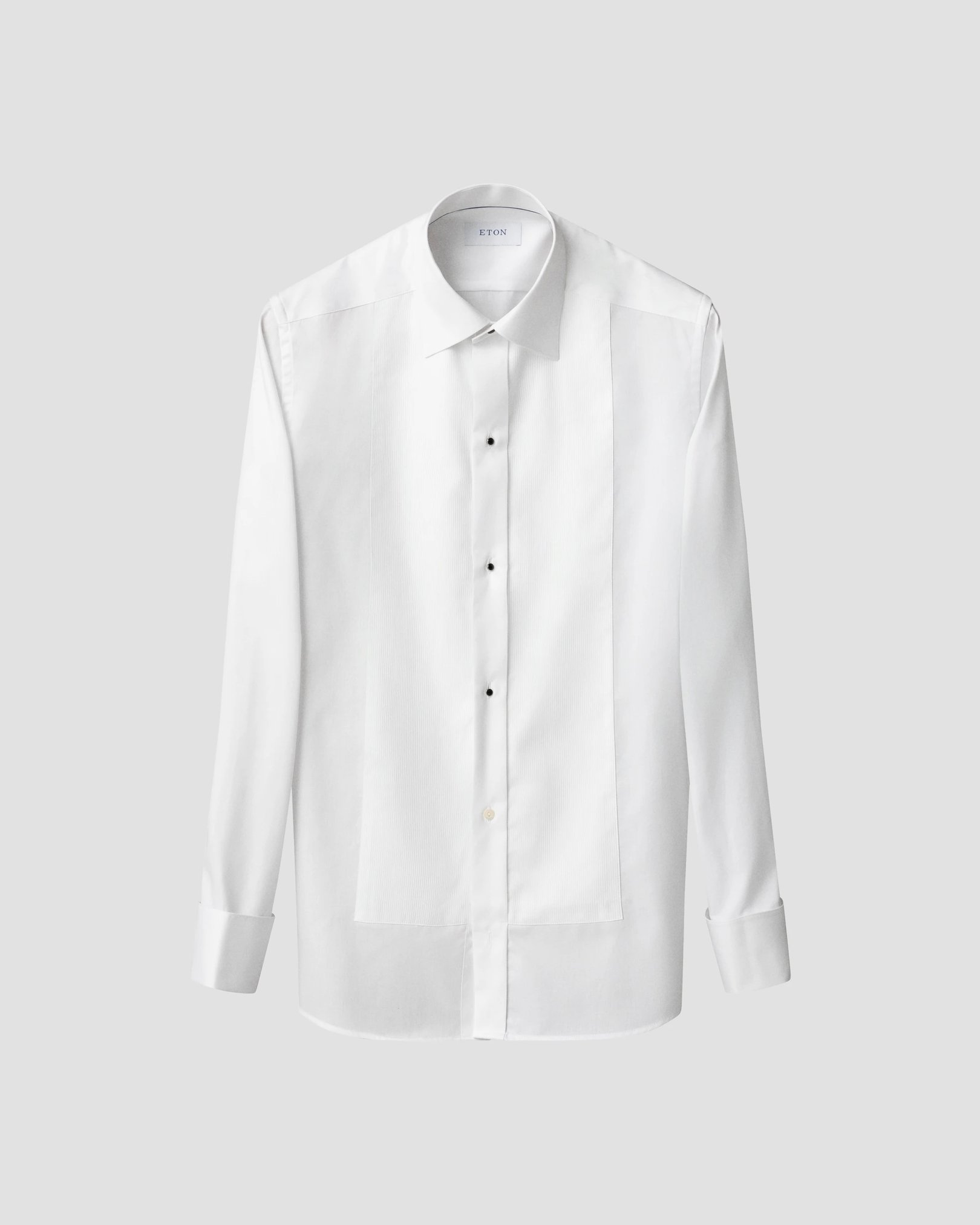 Eton - White Fine Striped Bib Tuxedo Shirt