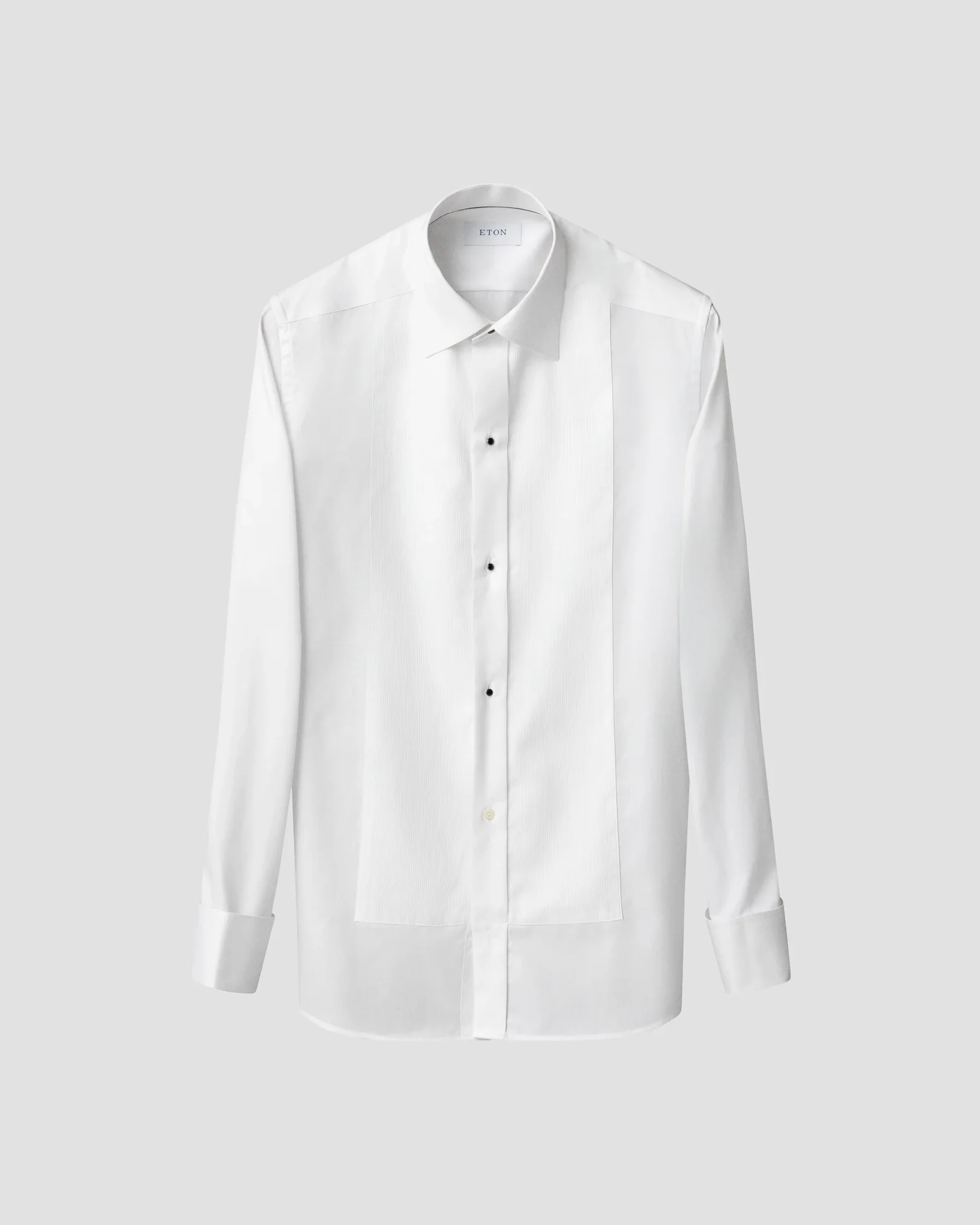 Eton - White Fine Striped Bib Tuxedo Shirt