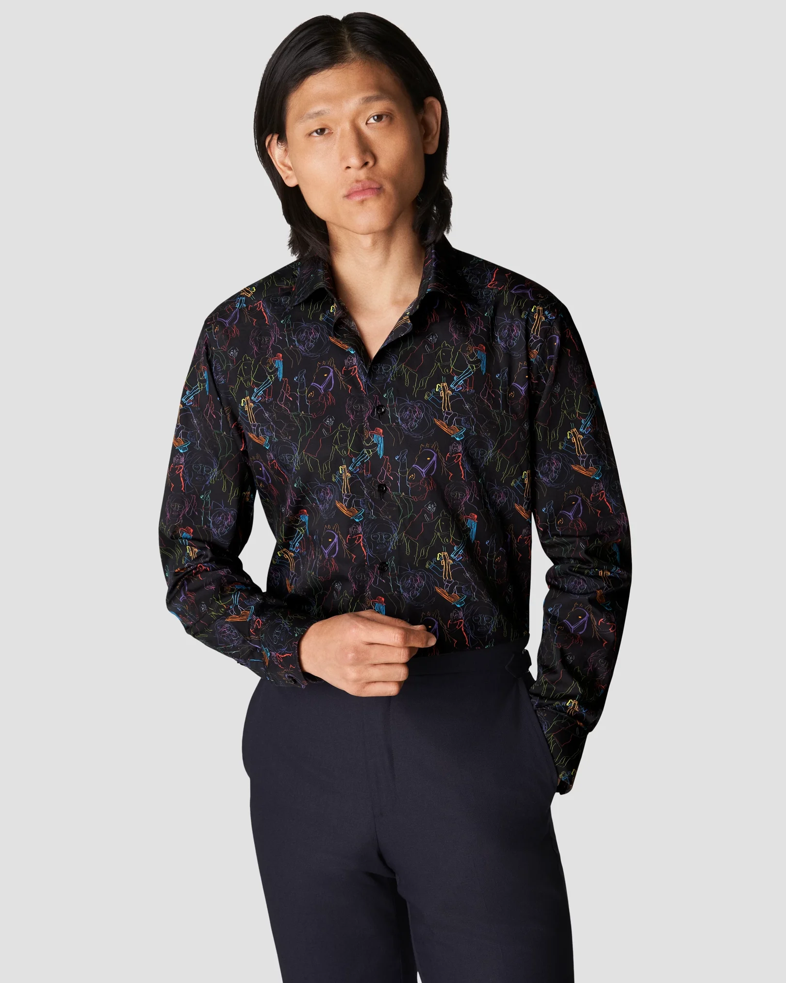 Eton - black signature twill